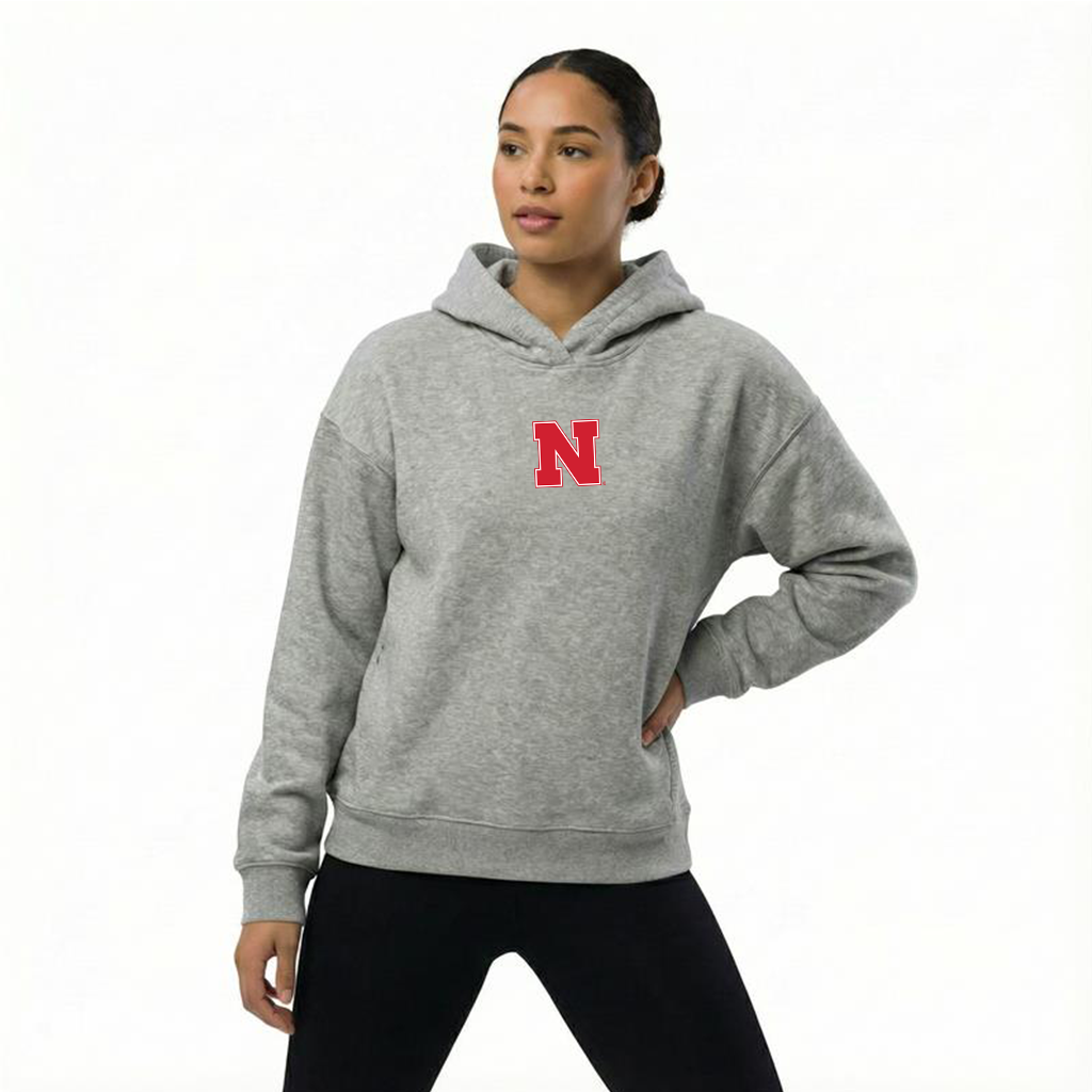 Oversized Zipper Pocket Hoodie Nebraska by Kadi