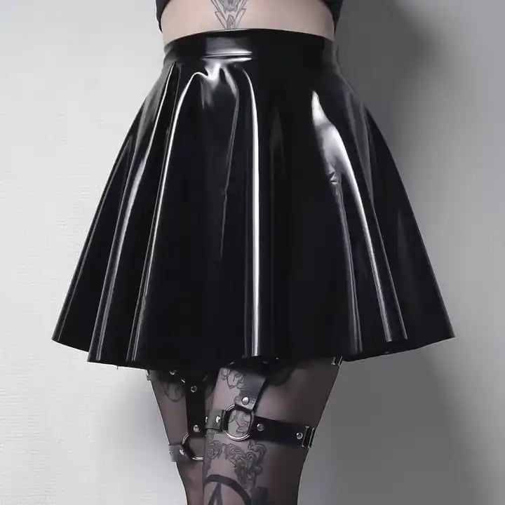 Dark Enigma Latex Skirt by The Cursed Closet