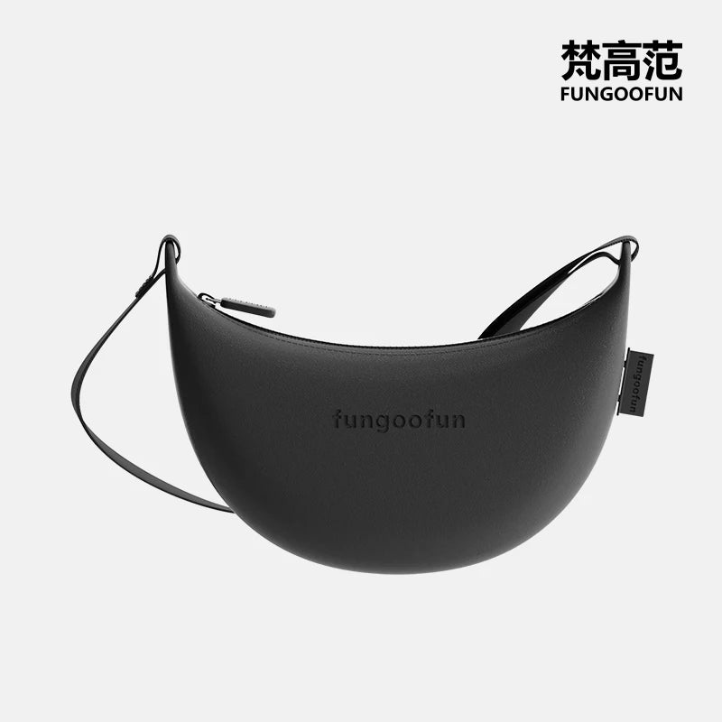 Fungoofun Banana Crossbody Bag - Black