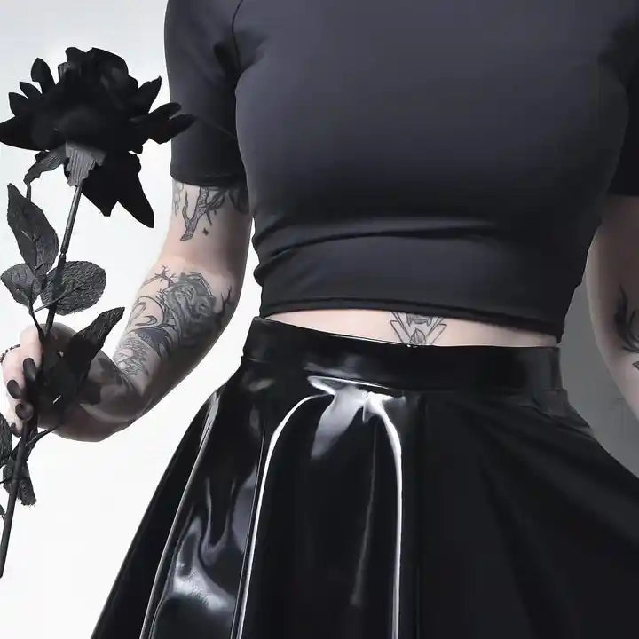 Dark Enigma Latex Skirt by The Cursed Closet