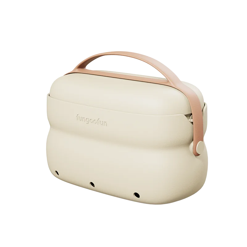 Fungoofun 2-in-1 Toiletry & Makeup Bag - Off-White