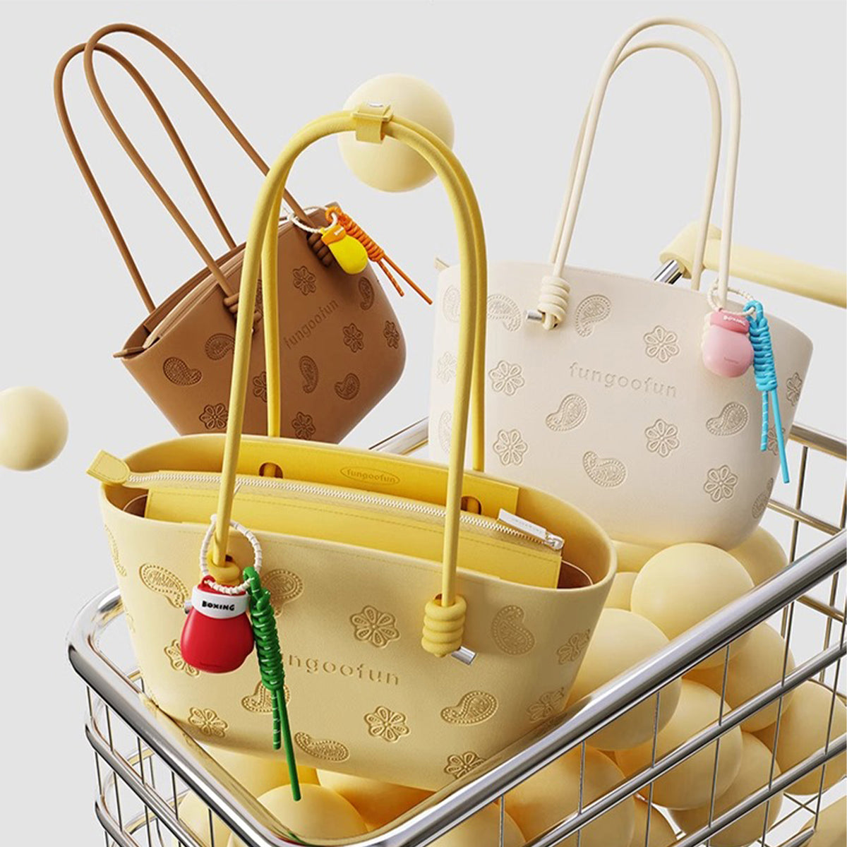 Fungoofun Cashew-Flower Tote Bag