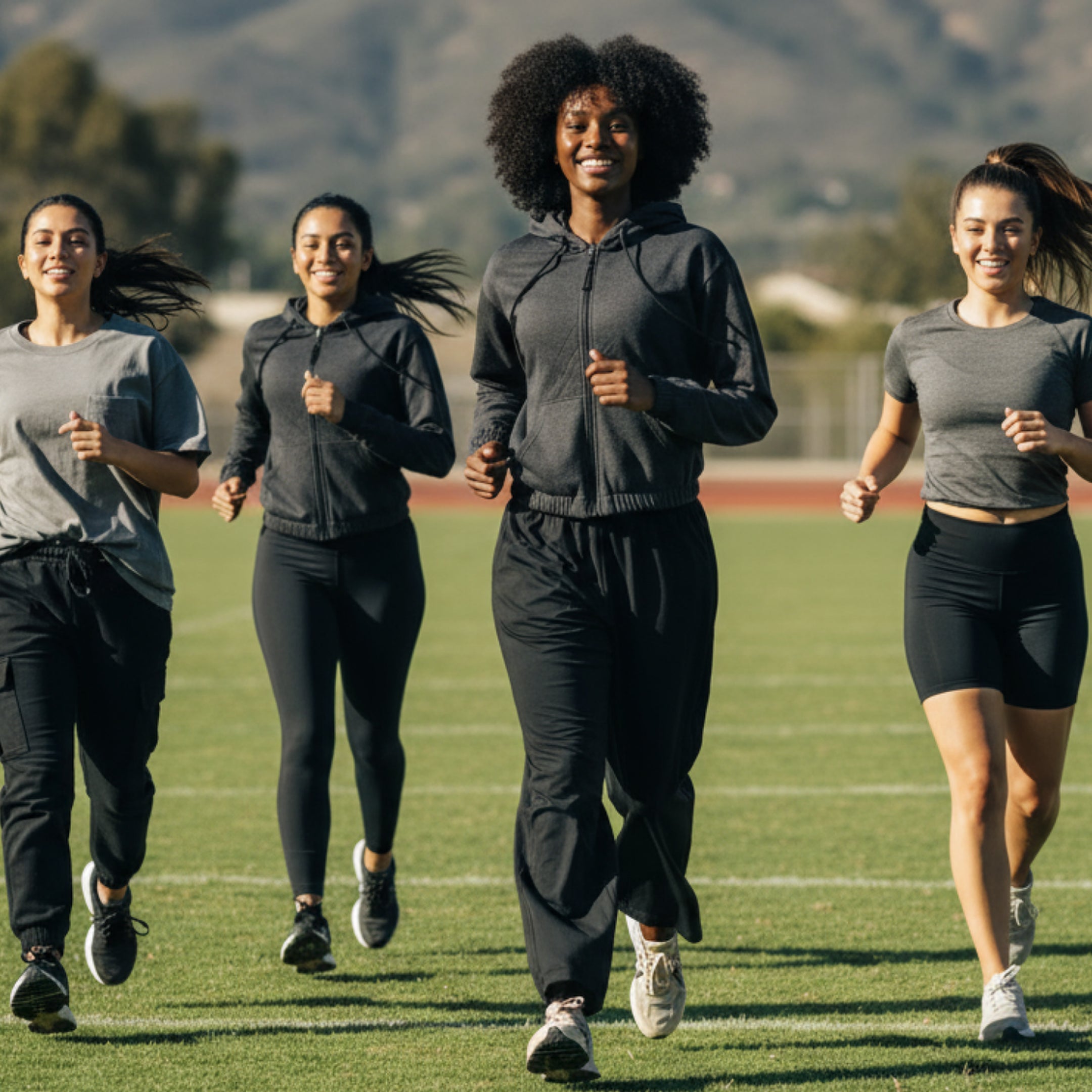 CROPPED ELASTICIZED HOODIE JACKET CHARCOAL by Kadi