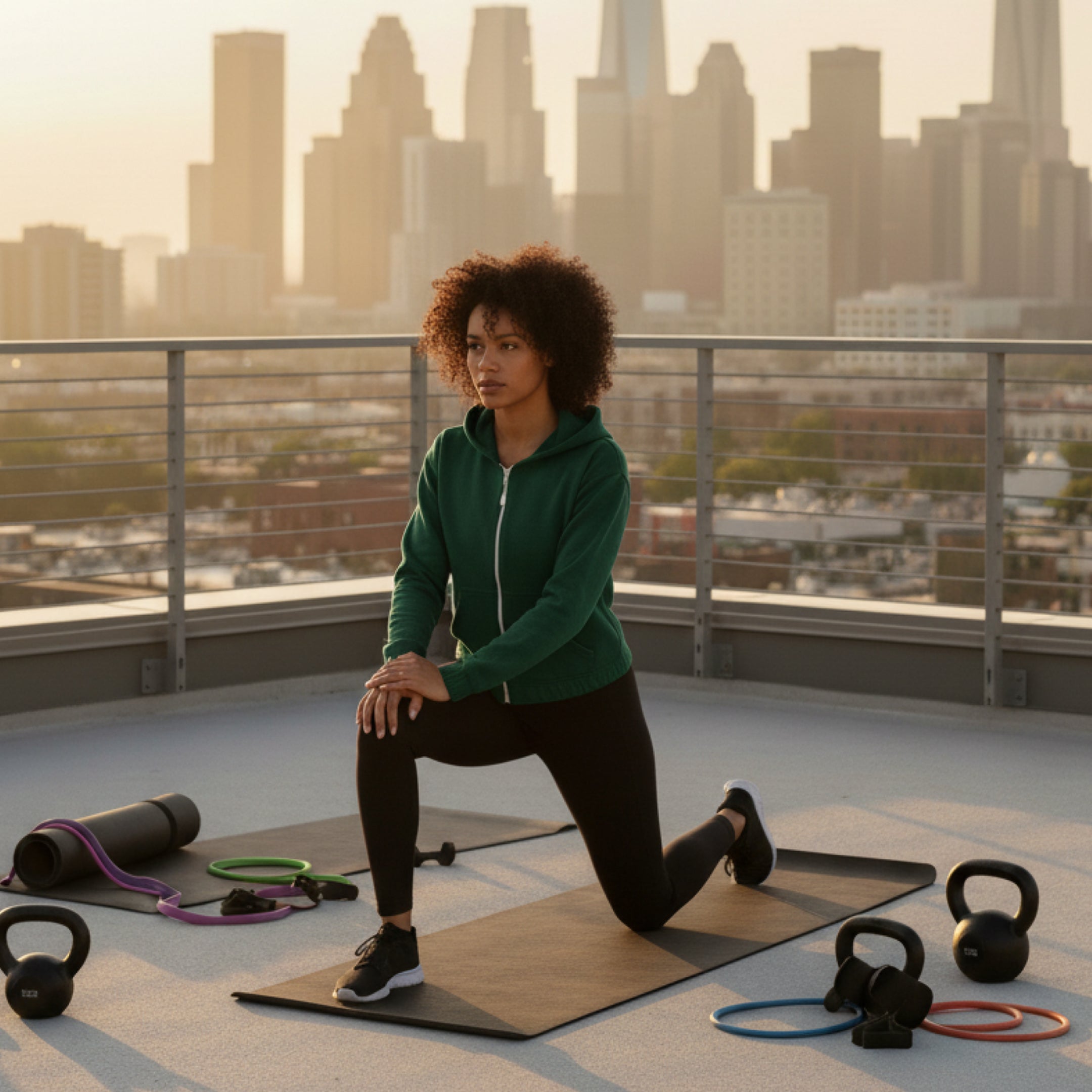 CROPPED ELASTICIZED HOODIE JACKET by Kadi