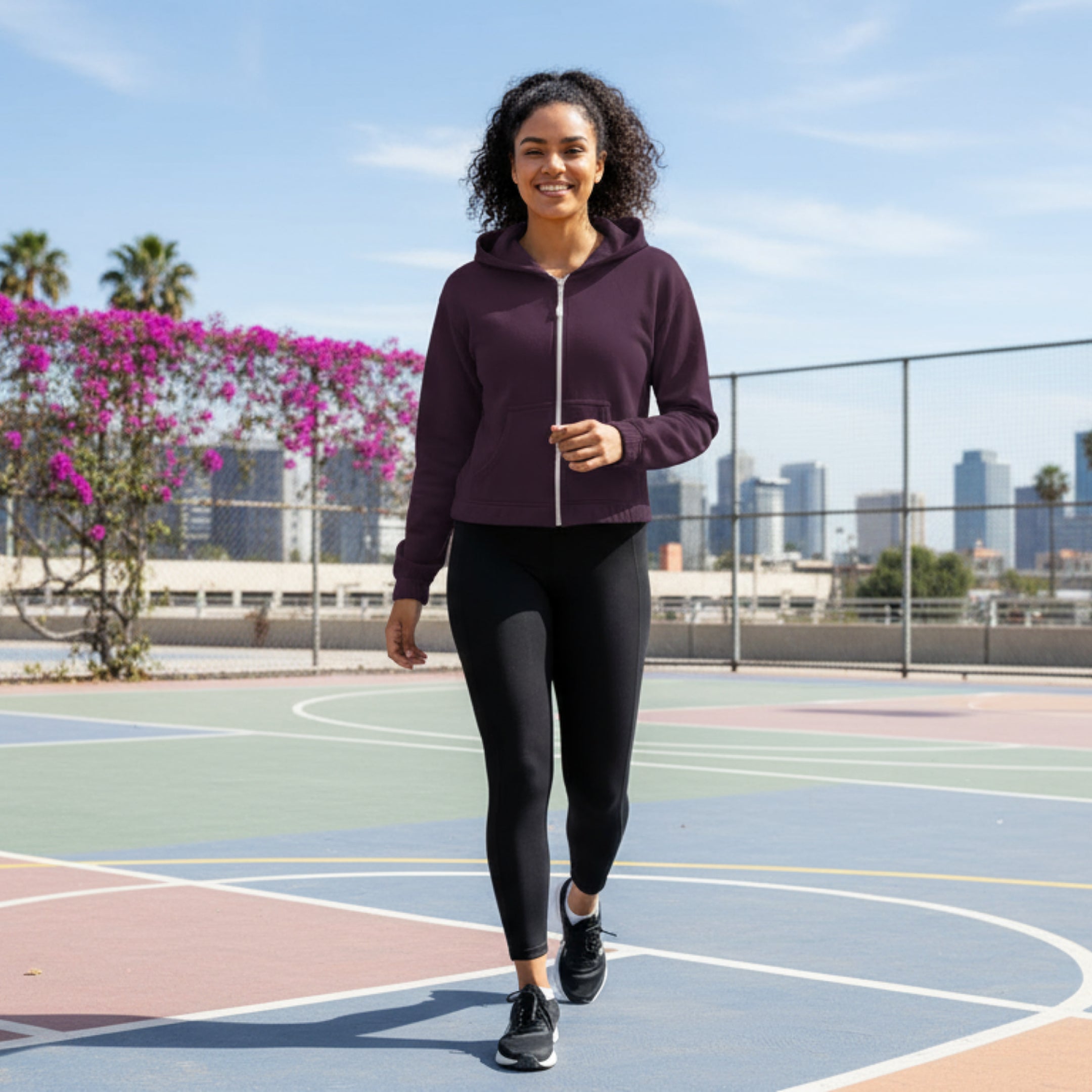 CROPPED ELASTICIZED HOODIE JACKET by Kadi