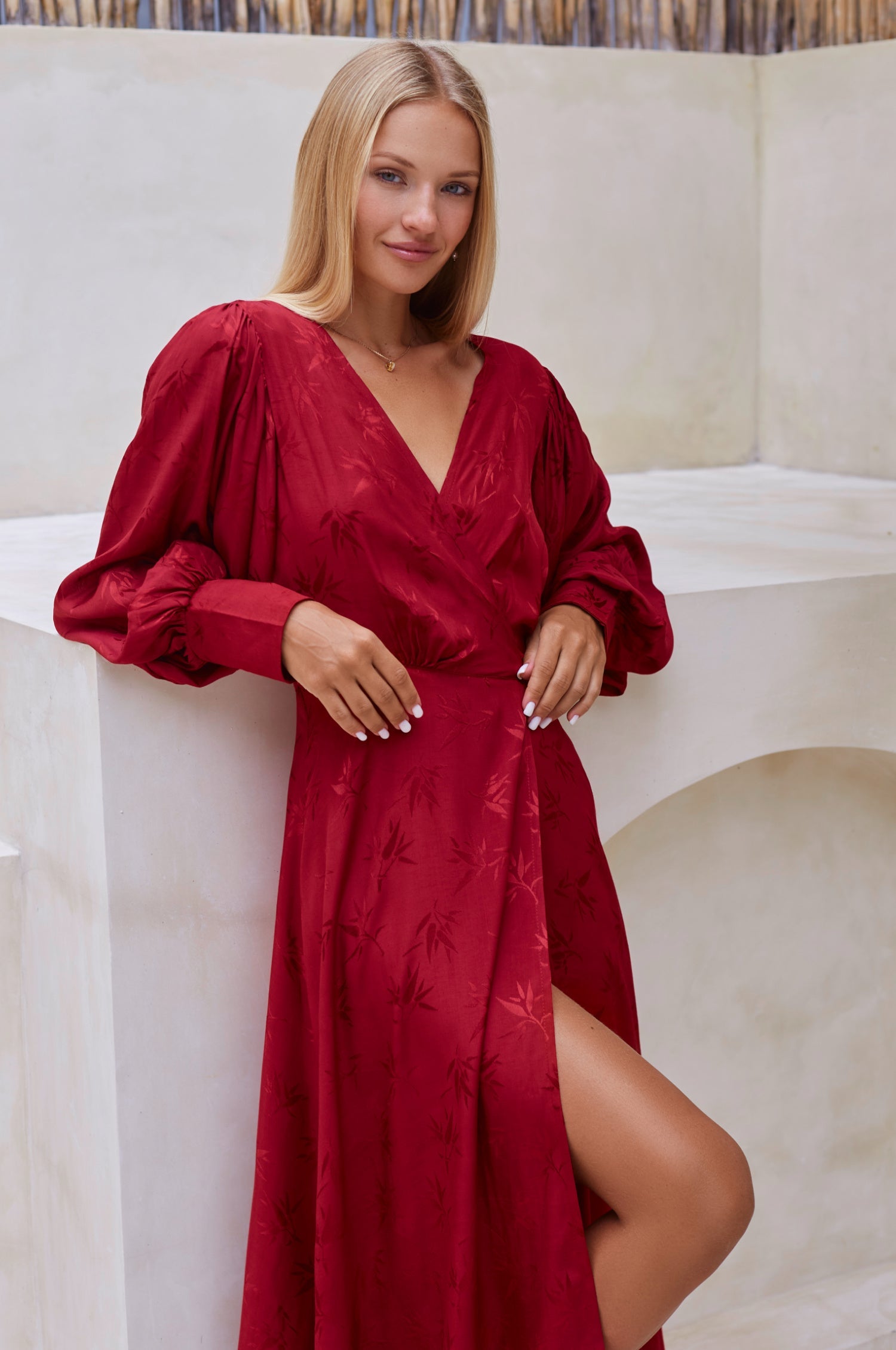 Isabella Long Sleeve Wrap Dress by Bali ELF