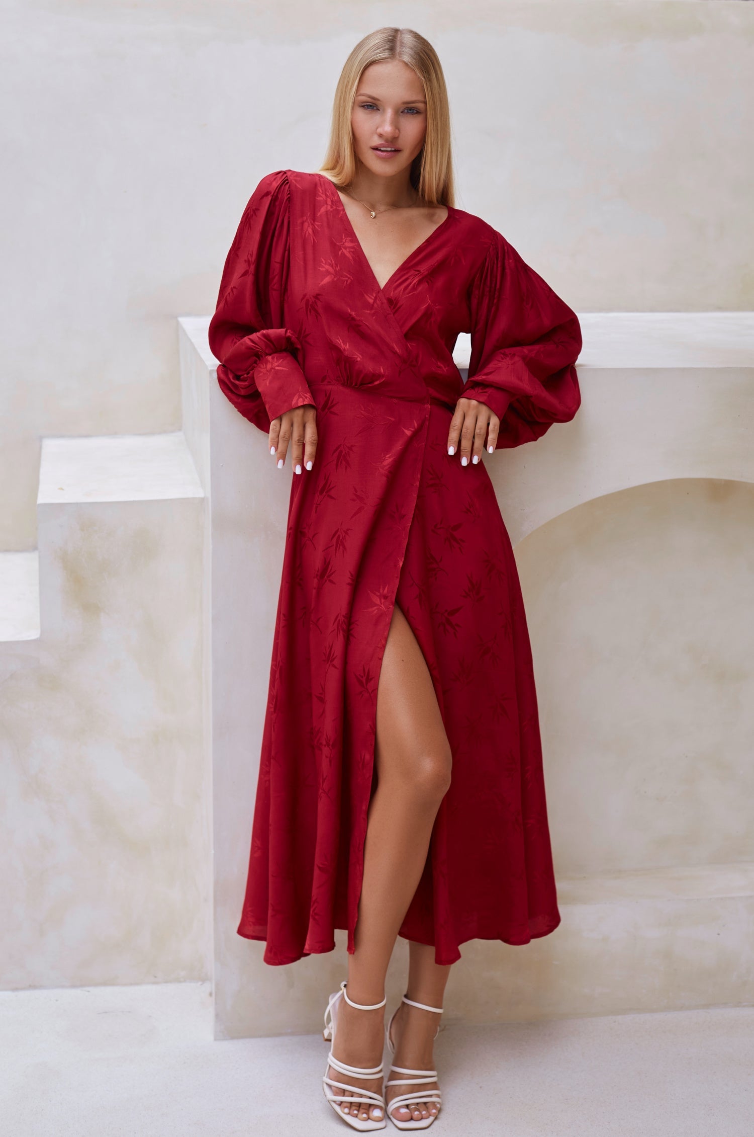 Isabella Long Sleeve Wrap Dress by Bali ELF