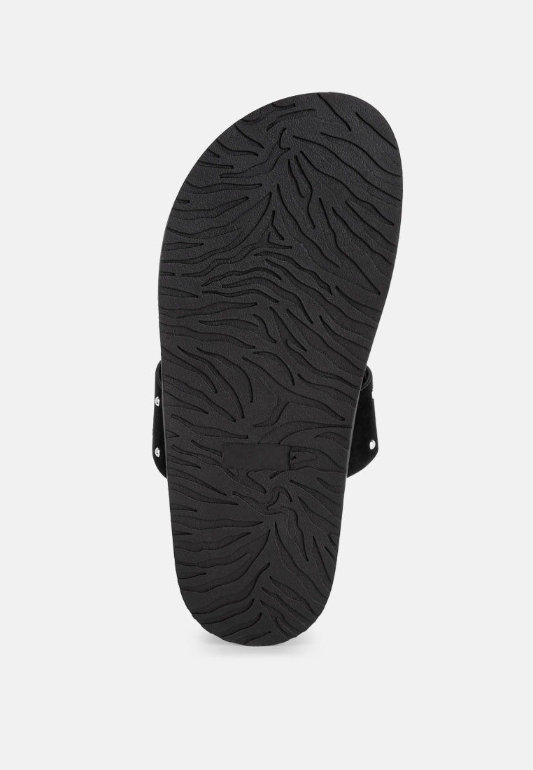 Kanini Stud Embellished Slip on Flats
