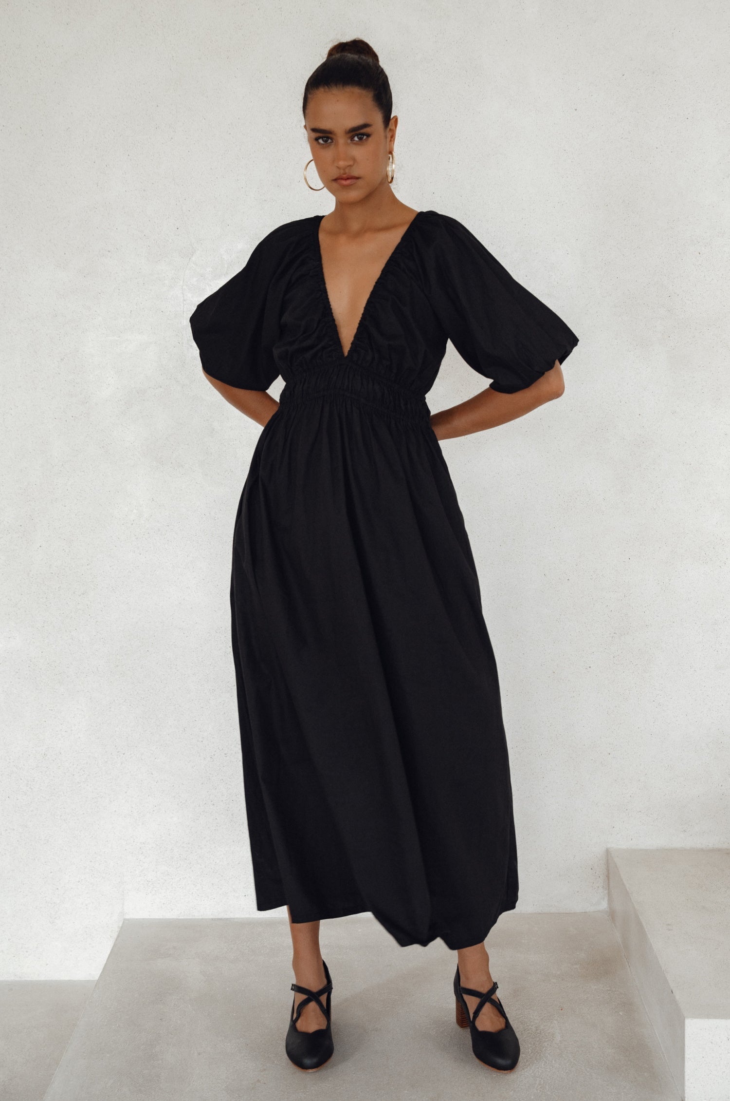 Kezas Cotton Maxi Dress by Bali ELF