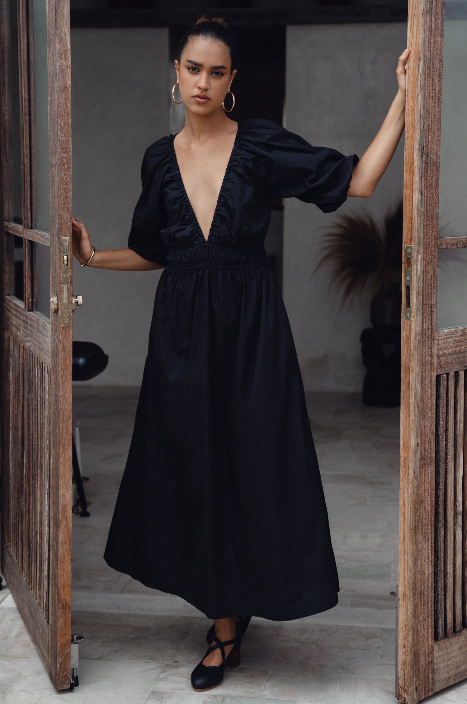 Kezas Cotton Maxi Dress by Bali ELF