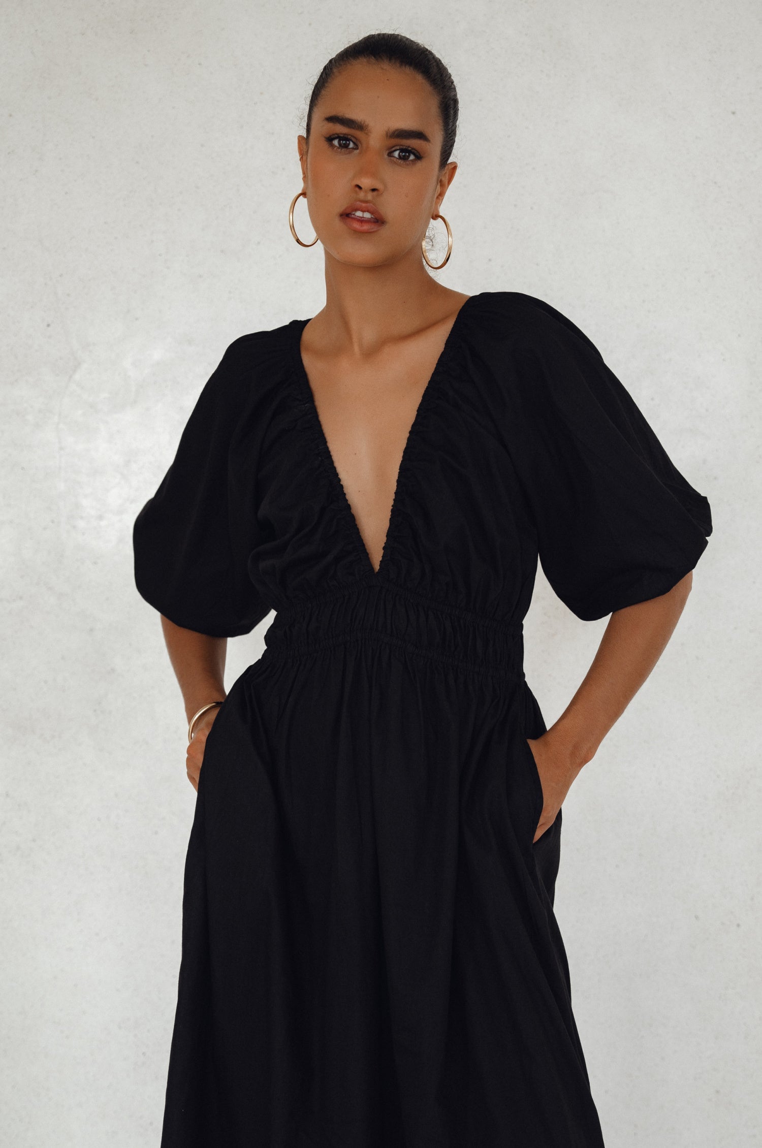 Kezas Cotton Maxi Dress by Bali ELF