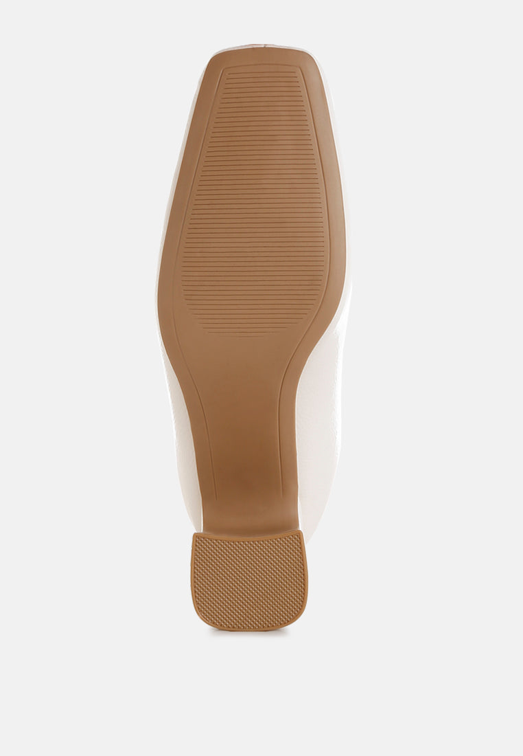 Patent Square Toe Ankle Boots by RAG