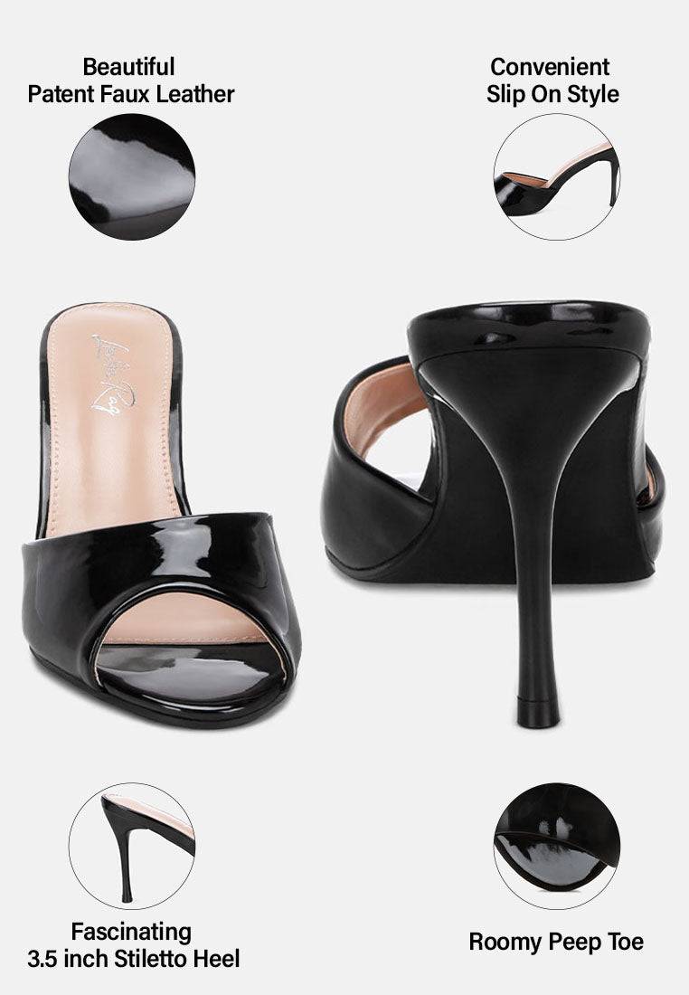 Lilith Peep Toe Stiletto Heel Sandals