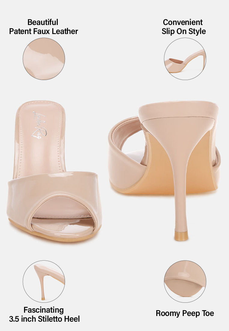 Lilith Peep Toe Stiletto Heel Sandals