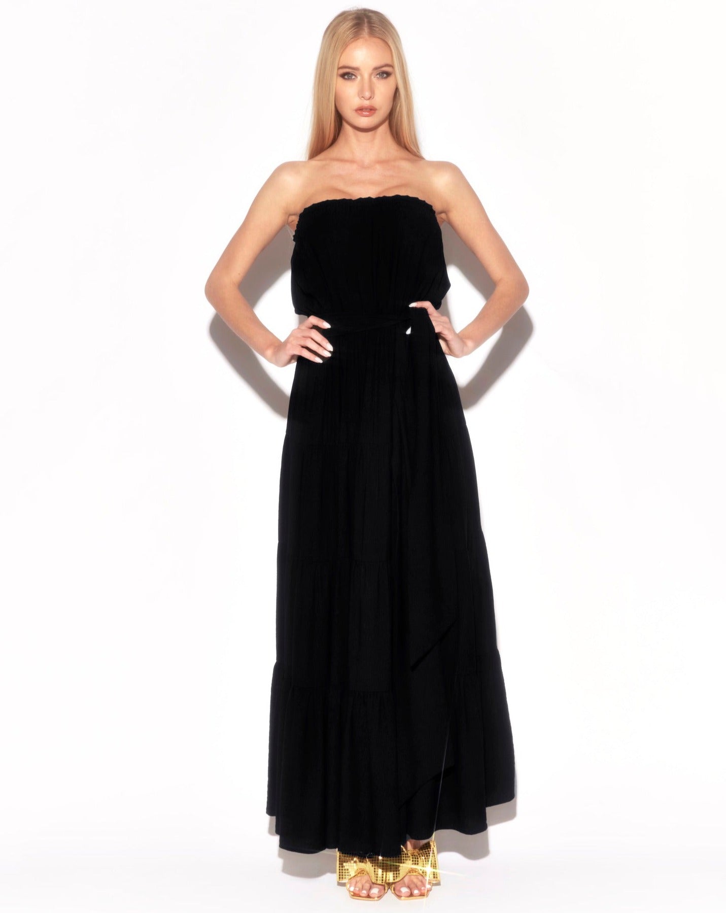 Makena Maxi Dress - Black by Meghan Fabulous