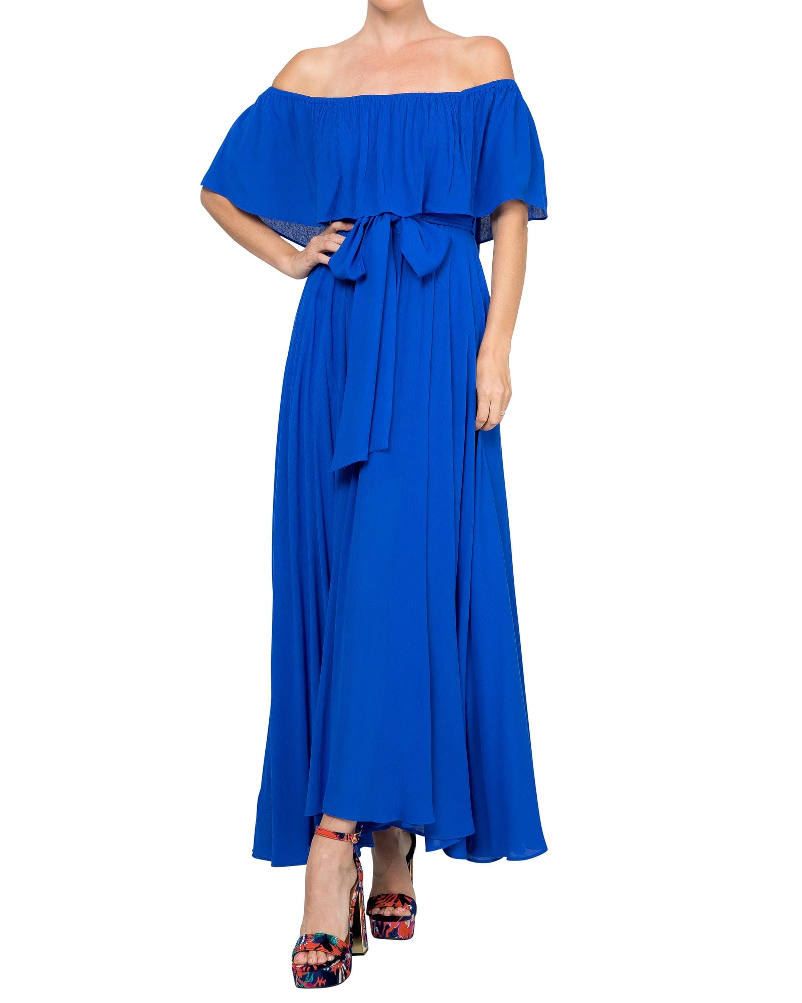 Morning Glory Maxi Dress - Royal by Meghan Fabulous