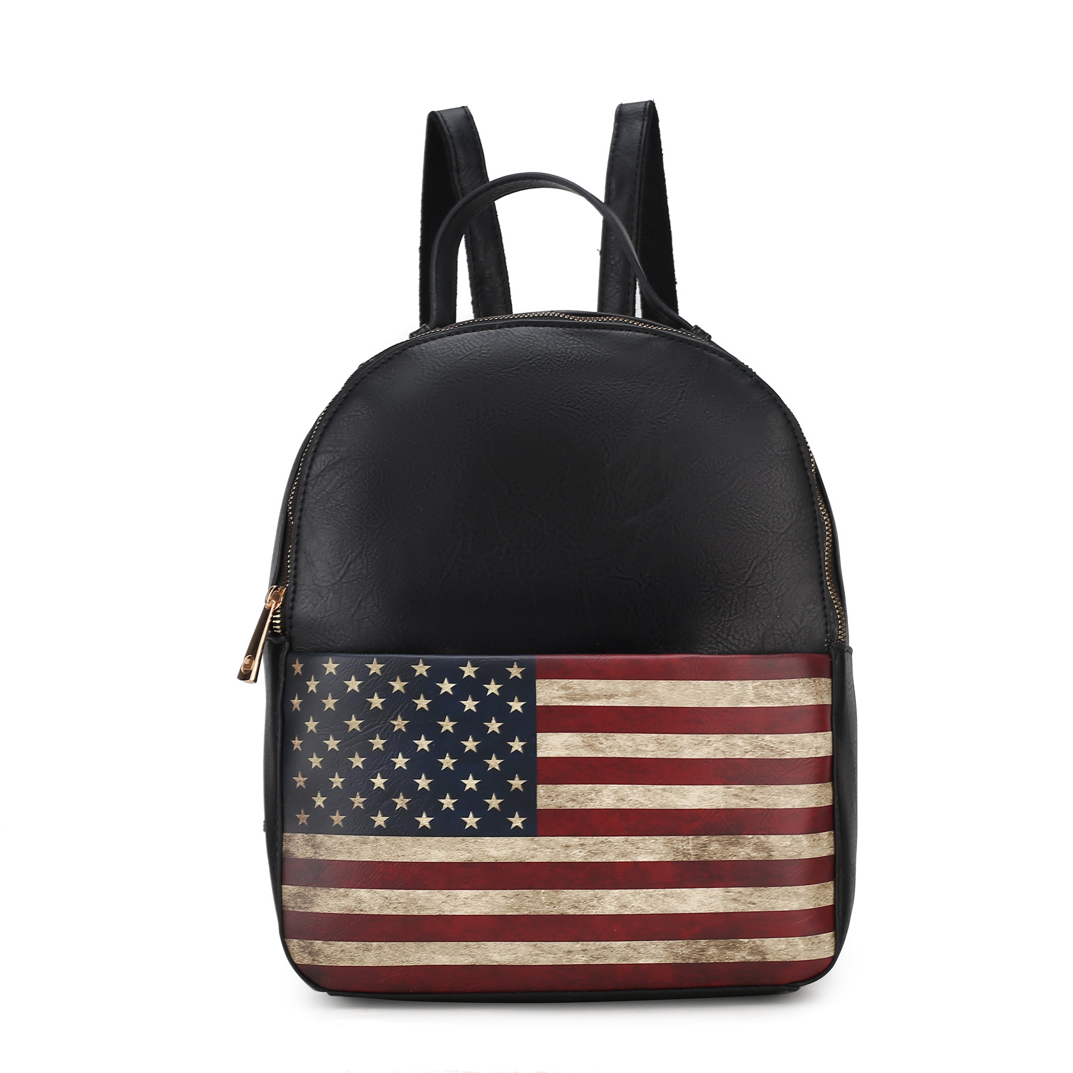 MKF Collection by Mia K. Briella Flag Print Backpack for Women, Vegan Leather Patriotic Bookbag by MKF Collection by Mia K.