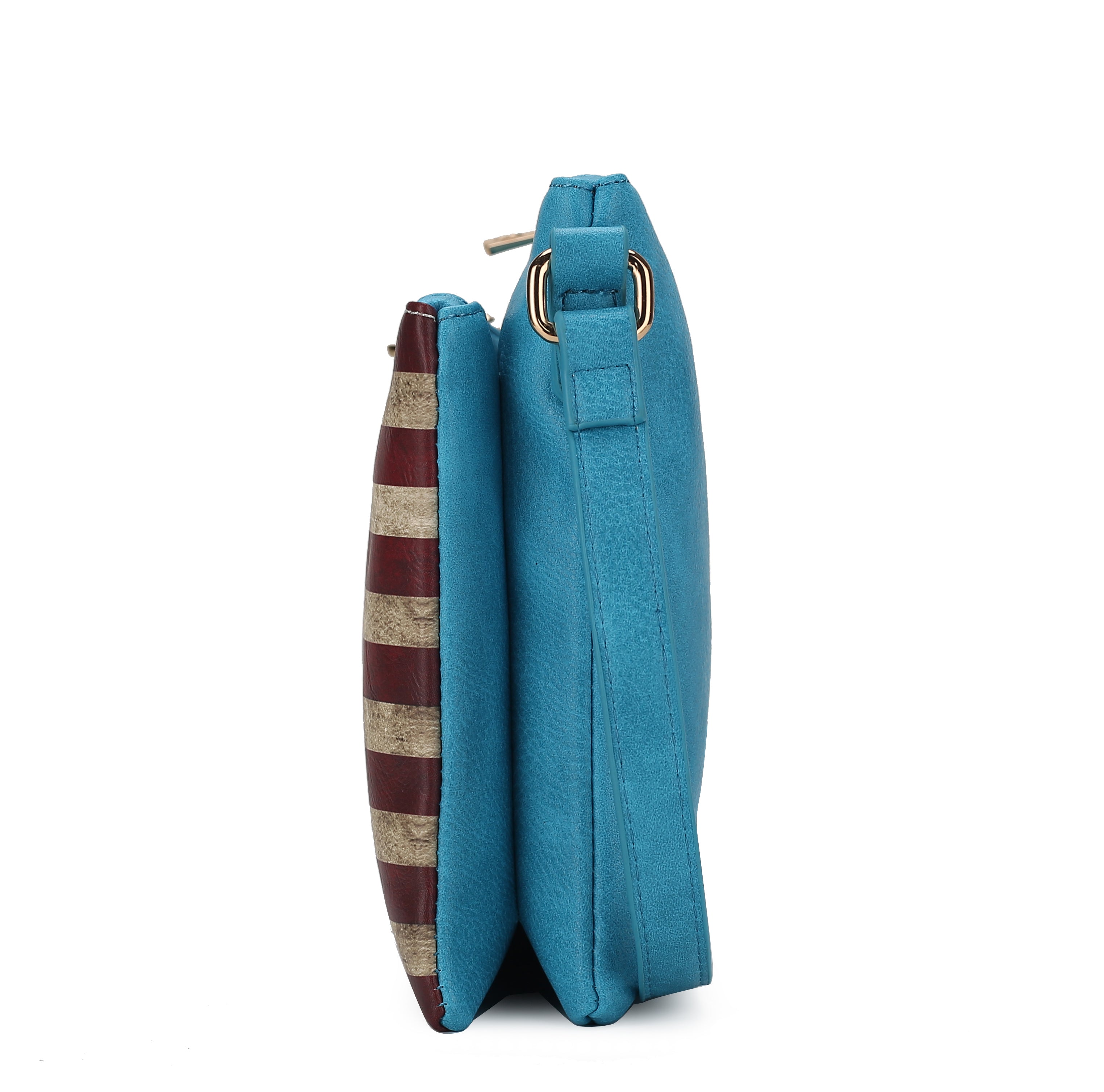 MKF Collection by Mia K. Madeline American Flag Design Crossbody Bag for Women, Patriotic Handbag by MKF Collection by Mia K.