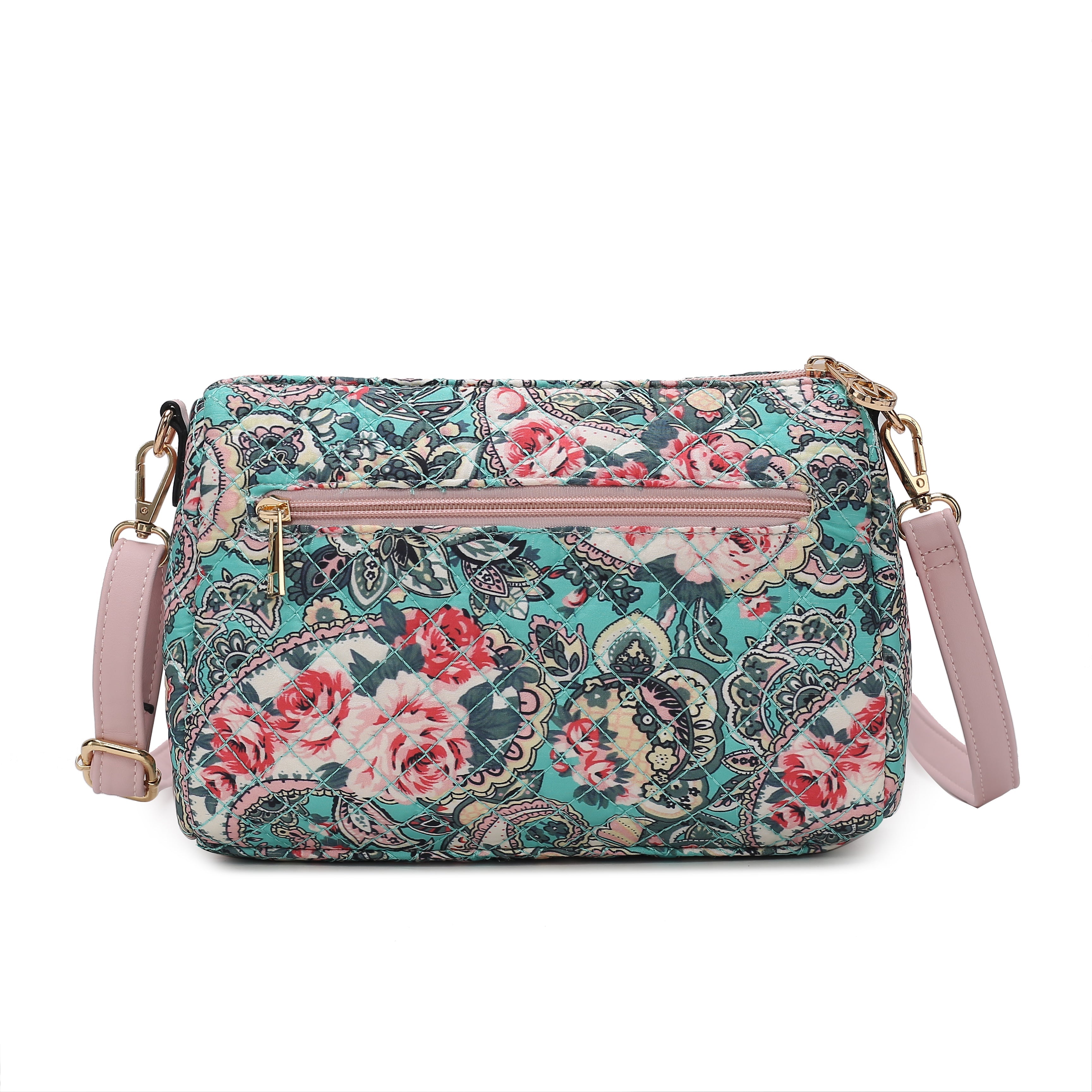 MKF Collection by Mia K. Rosalie Crossbody Bag for Women, Shoulder Bag Cotton material Daily Crossover Handbag Purse by MKF Collection by Mia K.