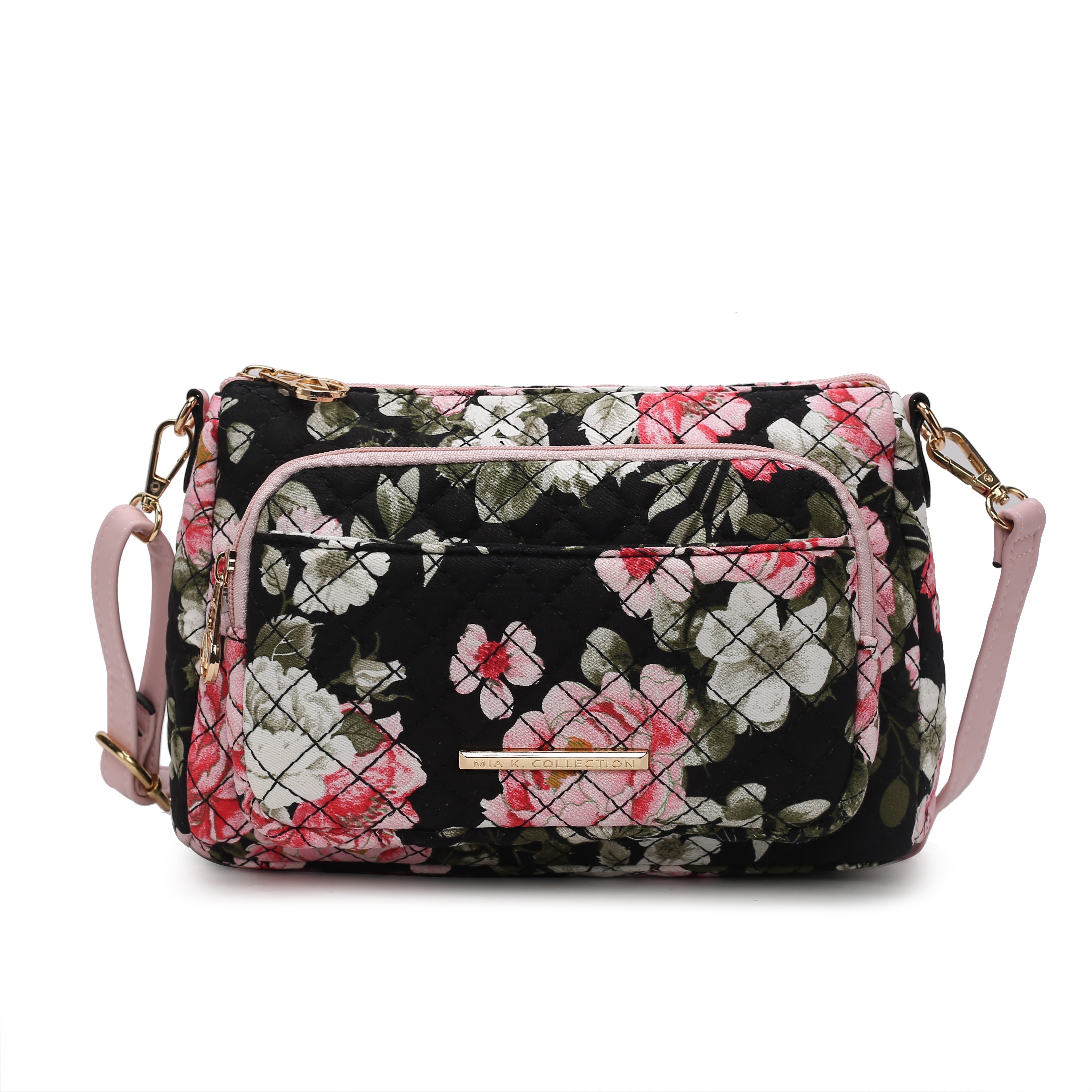 MKF Collection by Mia K. Rosalie Crossbody Bag for Women, Shoulder Bag Cotton material Daily Crossover Handbag Purse by MKF Collection by Mia K.