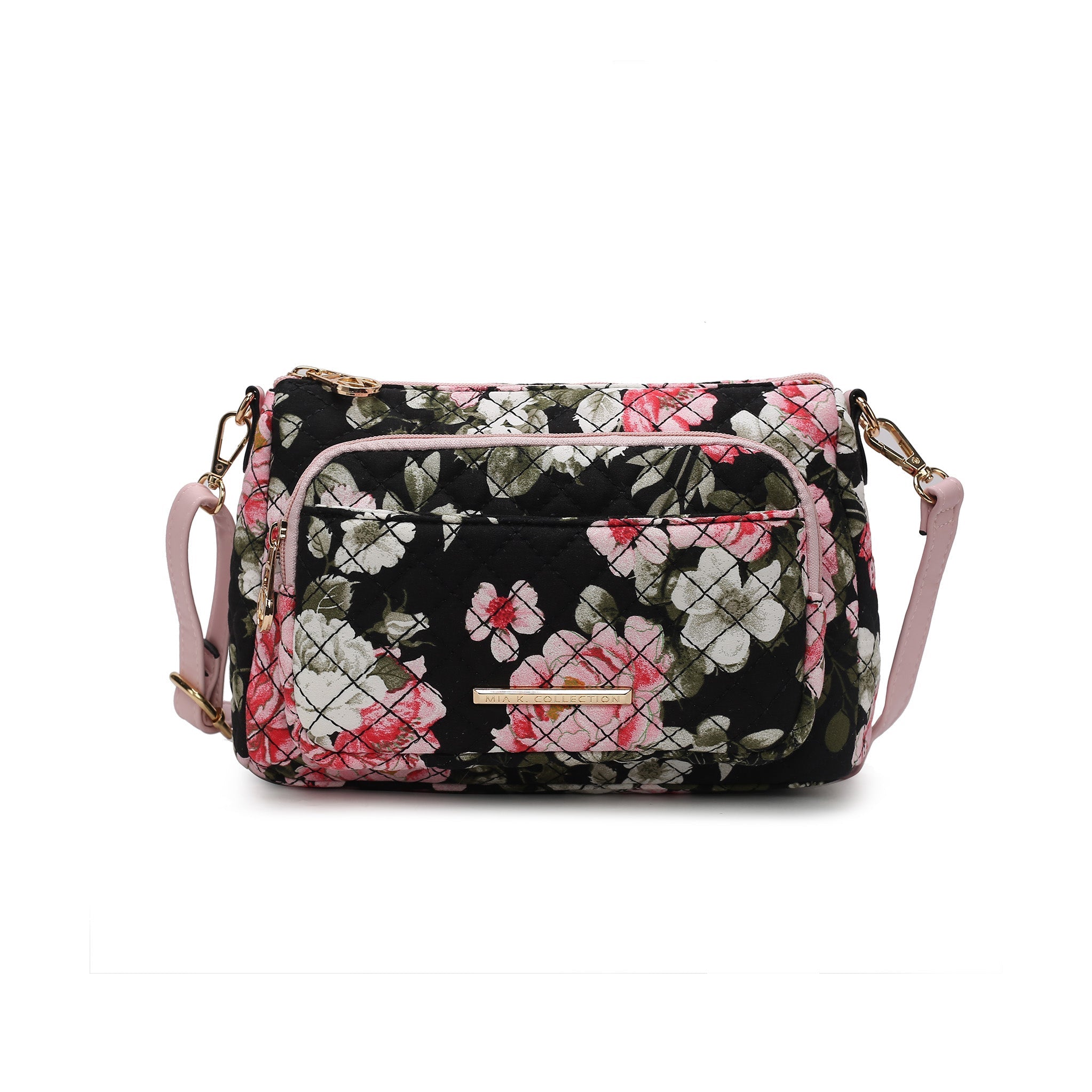 MKF Collection by Mia K. Rosalie Crossbody Bag for Women, Shoulder Bag Cotton material Daily Crossover Handbag Purse by MKF Collection by Mia K.