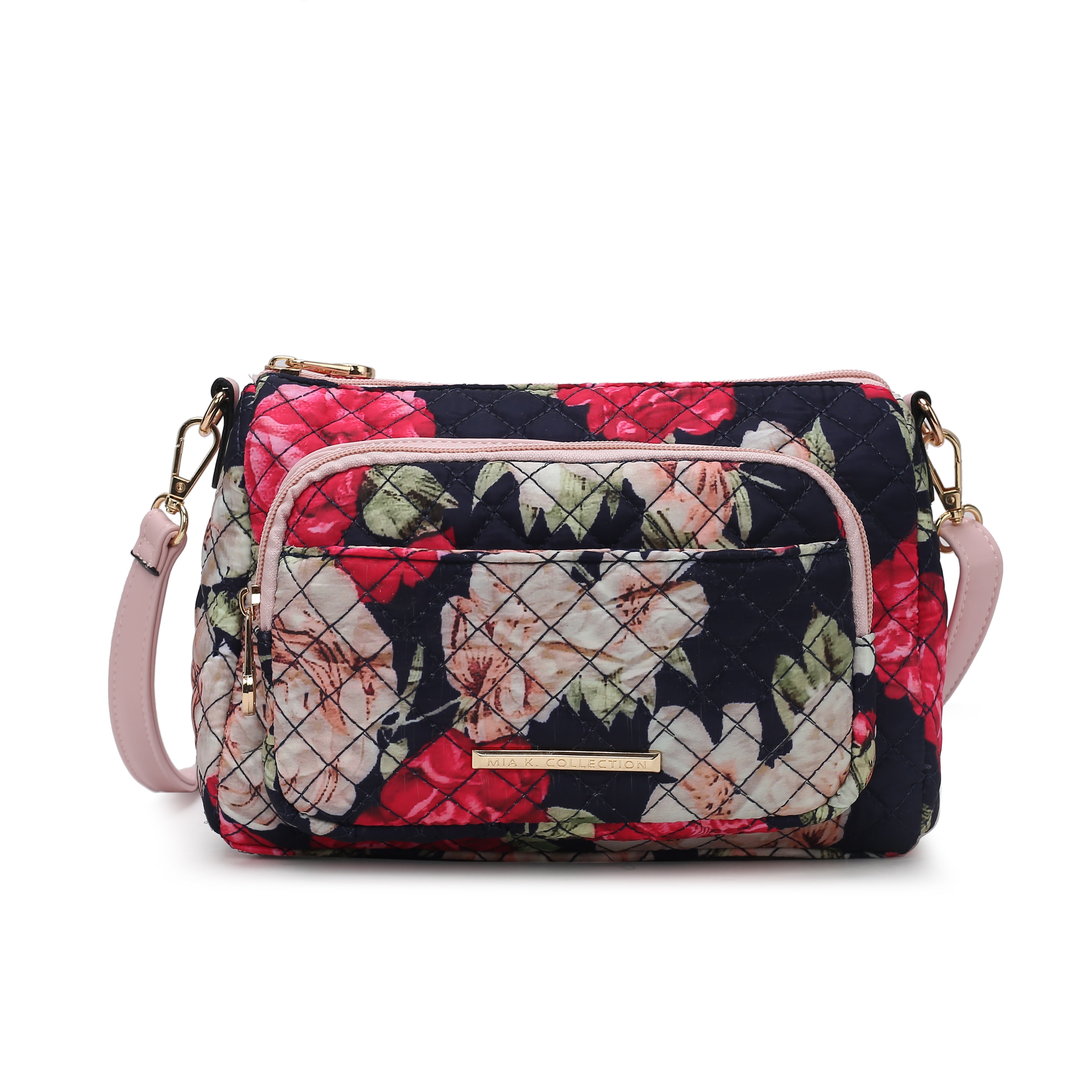 MKF Collection by Mia K. Rosalie Crossbody Bag for Women, Shoulder Bag Cotton material Daily Crossover Handbag Purse by MKF Collection by Mia K.