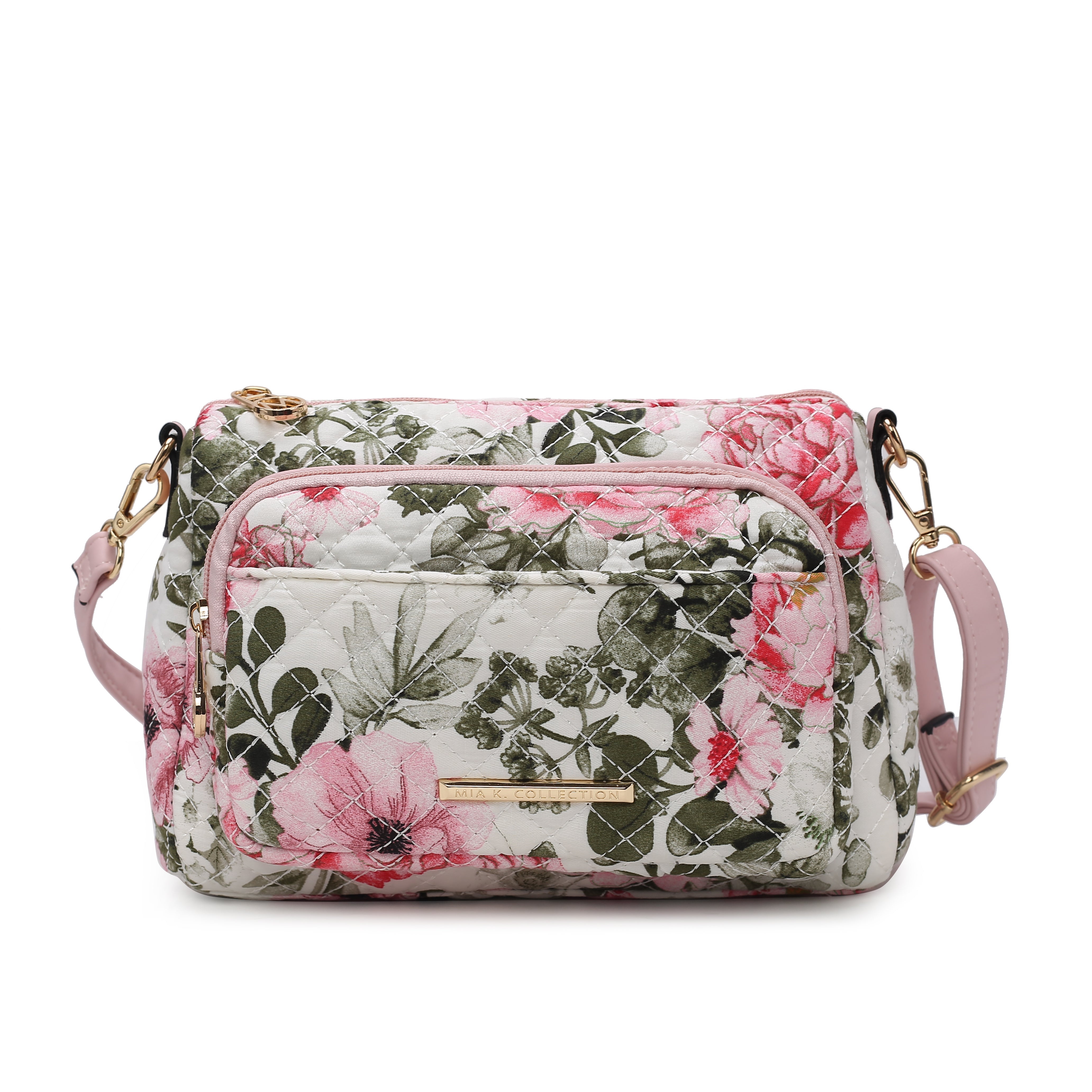 MKF Collection by Mia K. Rosalie Crossbody Bag for Women, Shoulder Bag Cotton material Daily Crossover Handbag Purse by MKF Collection by Mia K.
