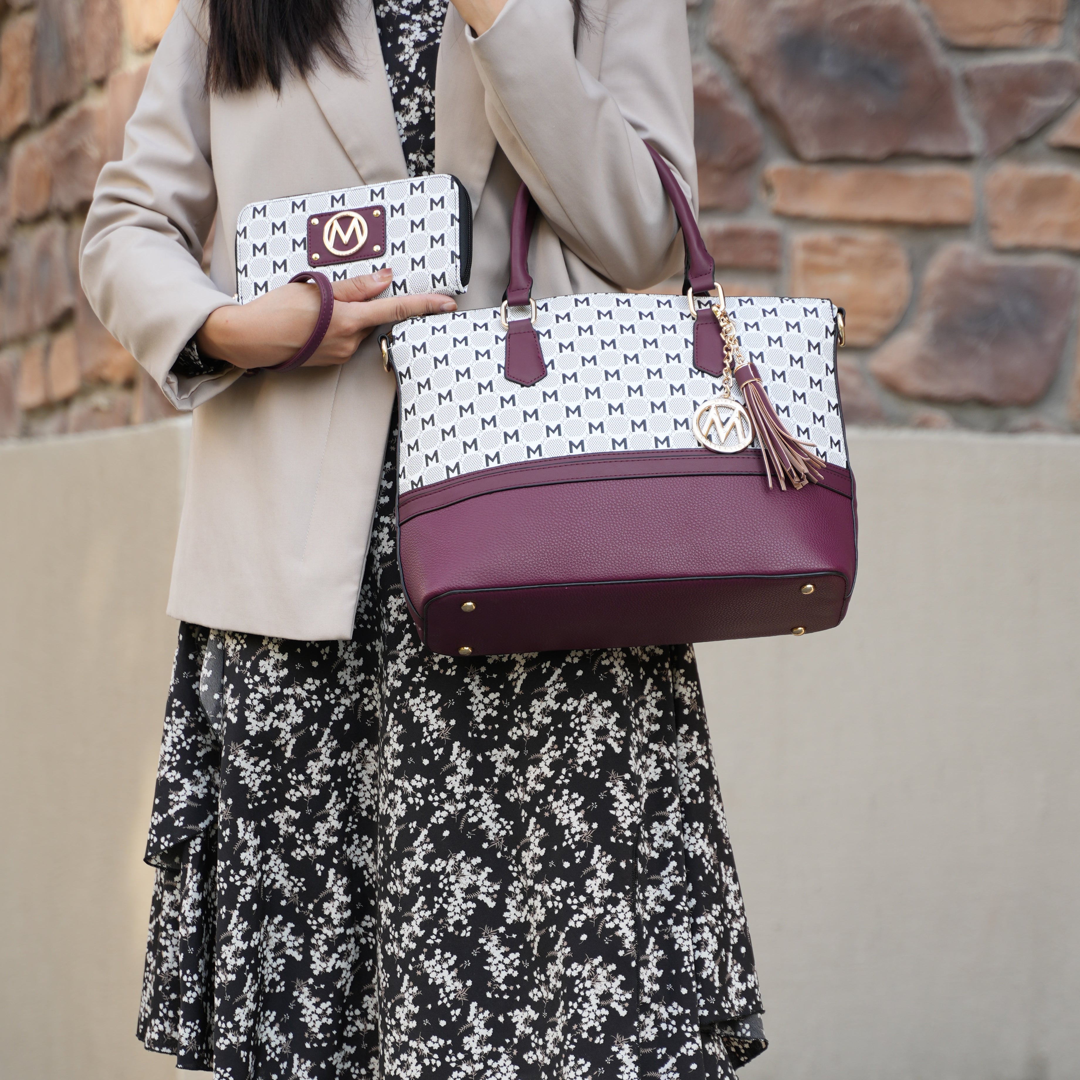 Saylor Tote Bag and Wallet Set by MKF Collection by Mia K.