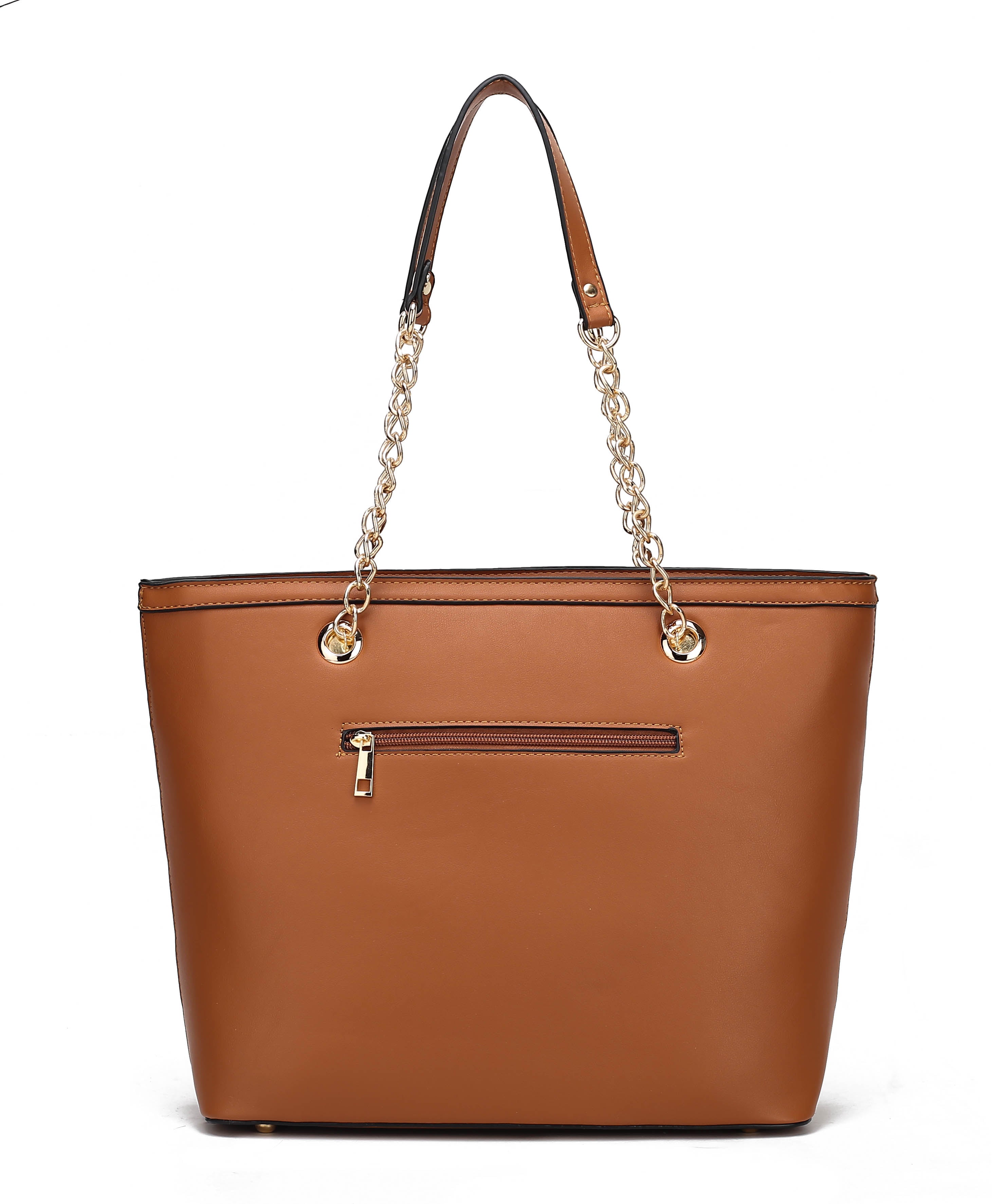 MKF Collection by Mia K. Chiari Tote Bag & Wristlet Wallet for Women - Designer Handbag Shoulder Bag by MKF Collection by Mia K.
