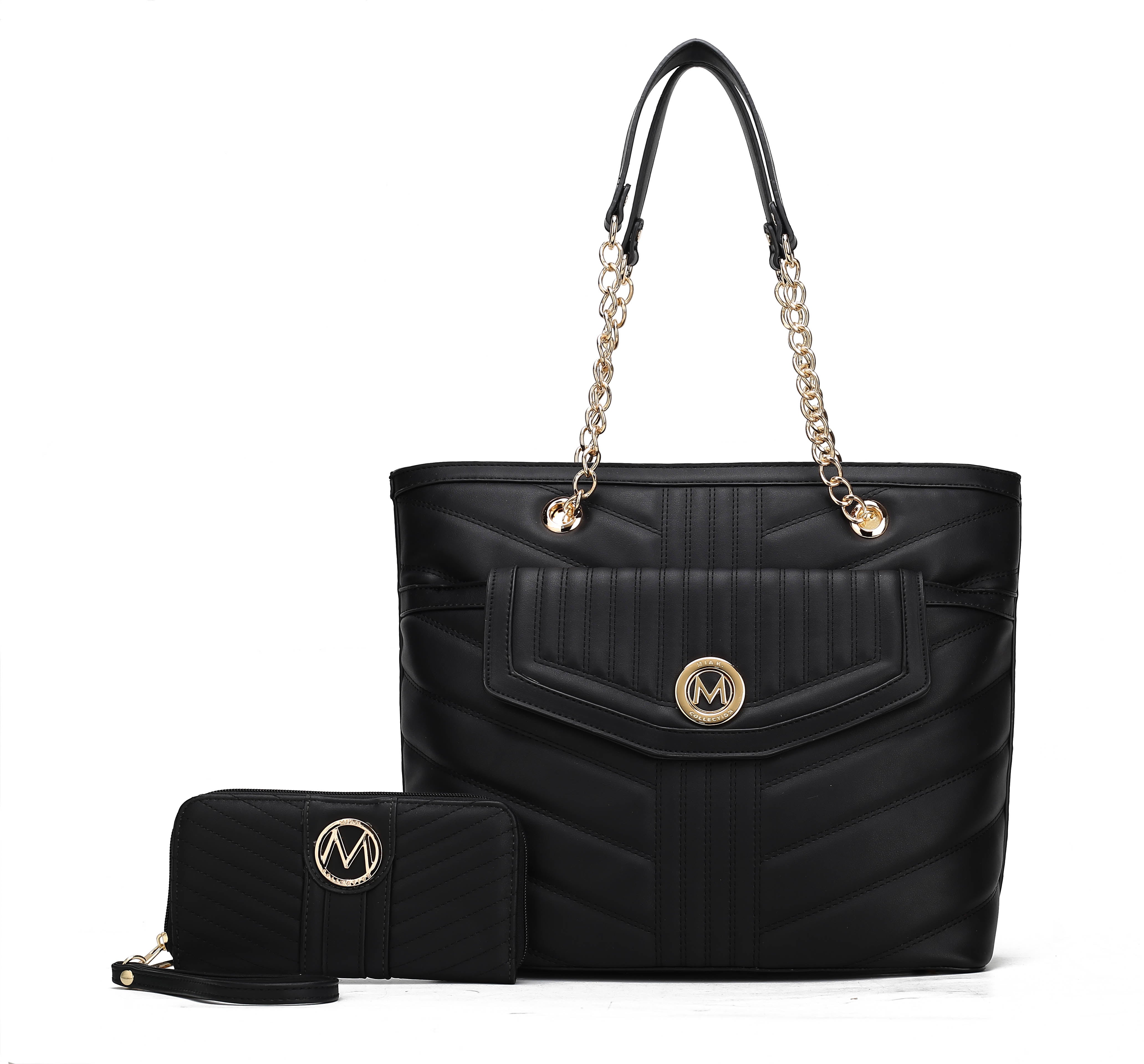 MKF Collection by Mia K. Chiari Tote Bag & Wristlet Wallet for Women - Designer Handbag Shoulder Bag by MKF Collection by Mia K.