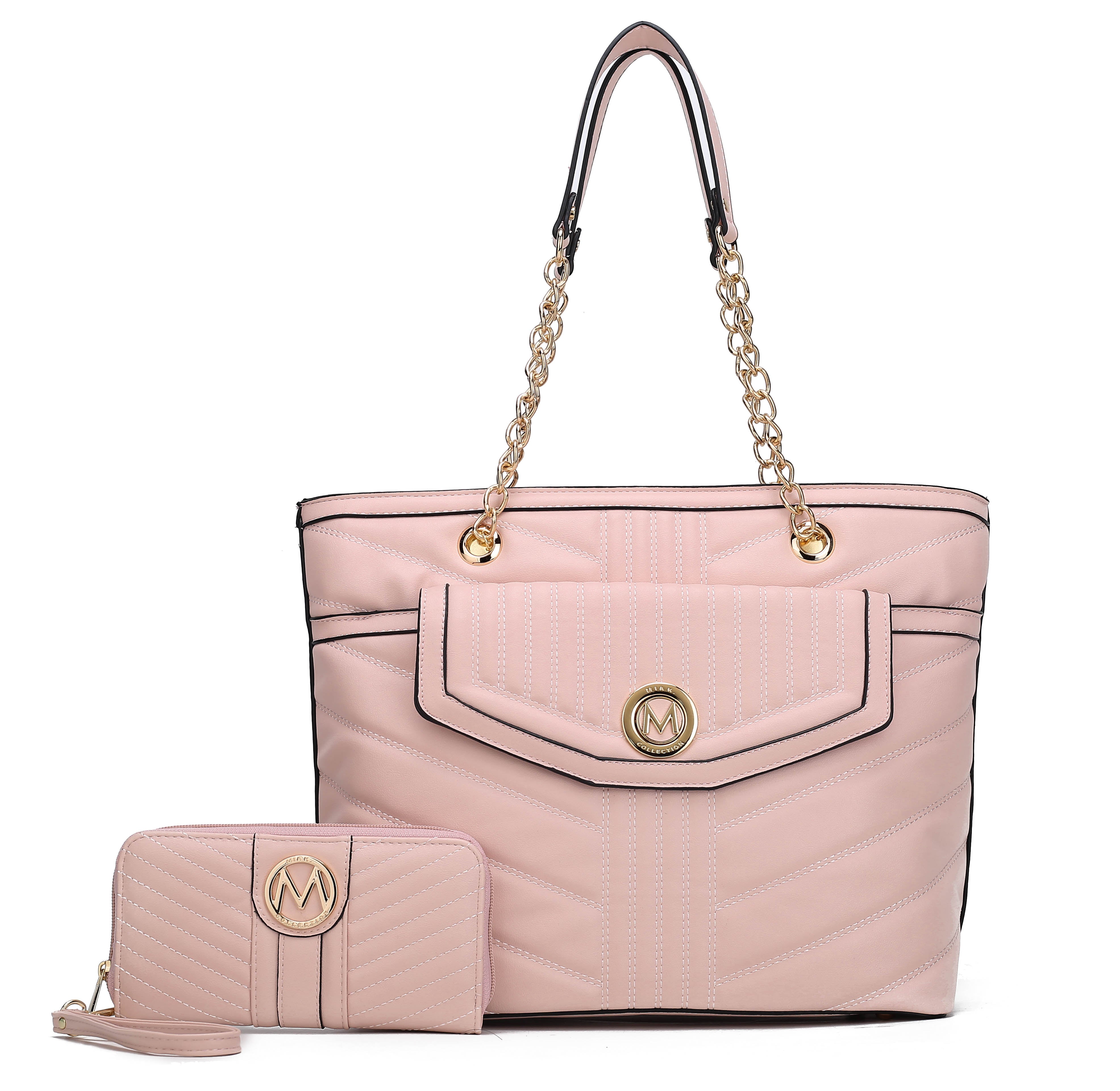 MKF Collection by Mia K. Chiari Tote Bag & Wristlet Wallet for Women - Designer Handbag Shoulder Bag by MKF Collection by Mia K.