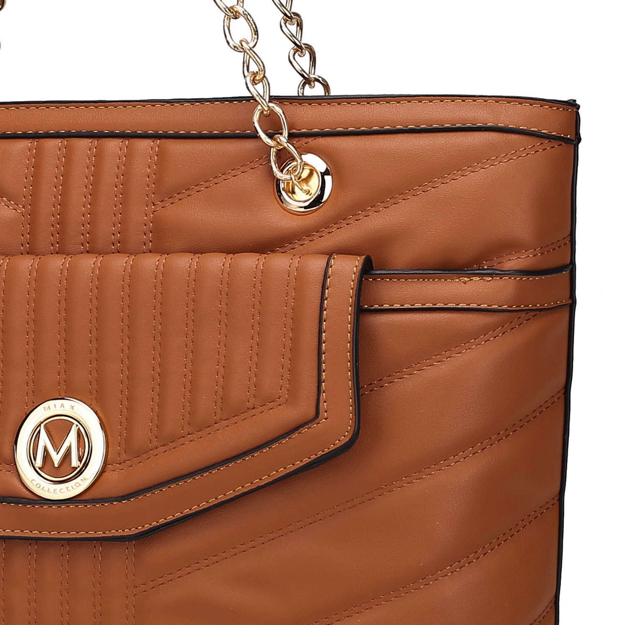 MKF Collection by Mia K. Chiari Tote Bag & Wristlet Wallet for Women - Designer Handbag Shoulder Bag by MKF Collection by Mia K.