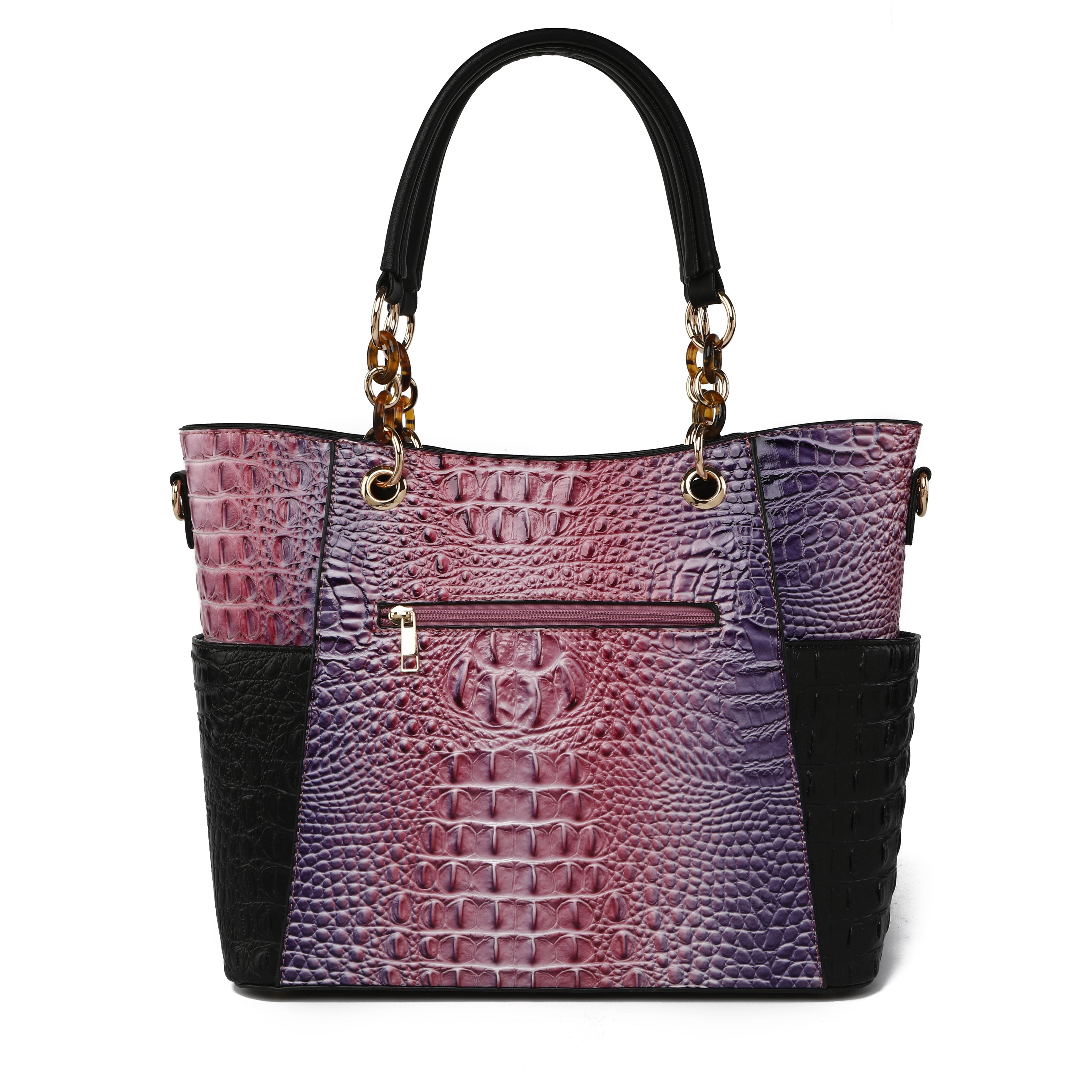 Bonita Croc Embossed Tote bag and Set by MKF Collection by Mia K.