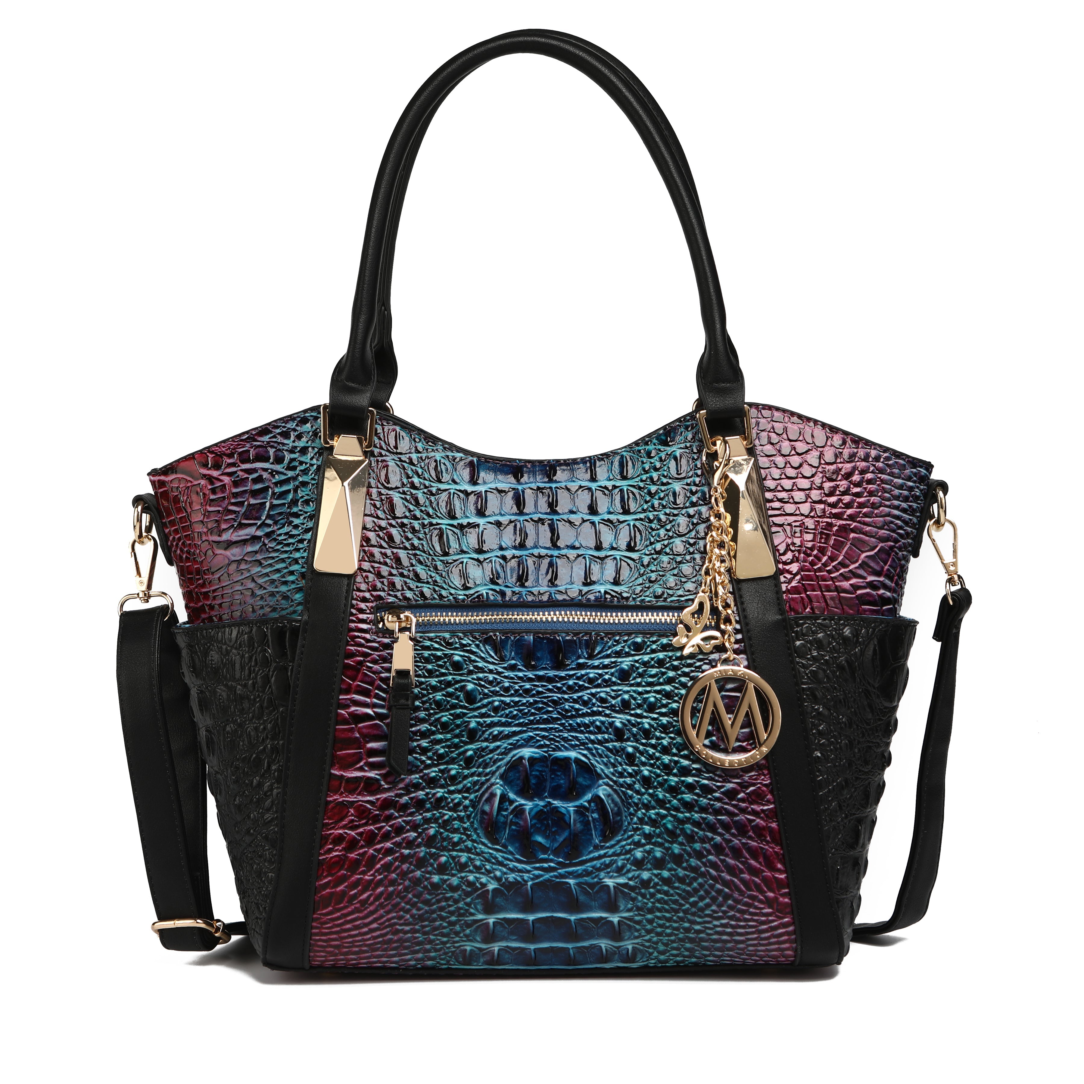 Janise Gradient Croc Tote handbag by MKF Collection by Mia K.