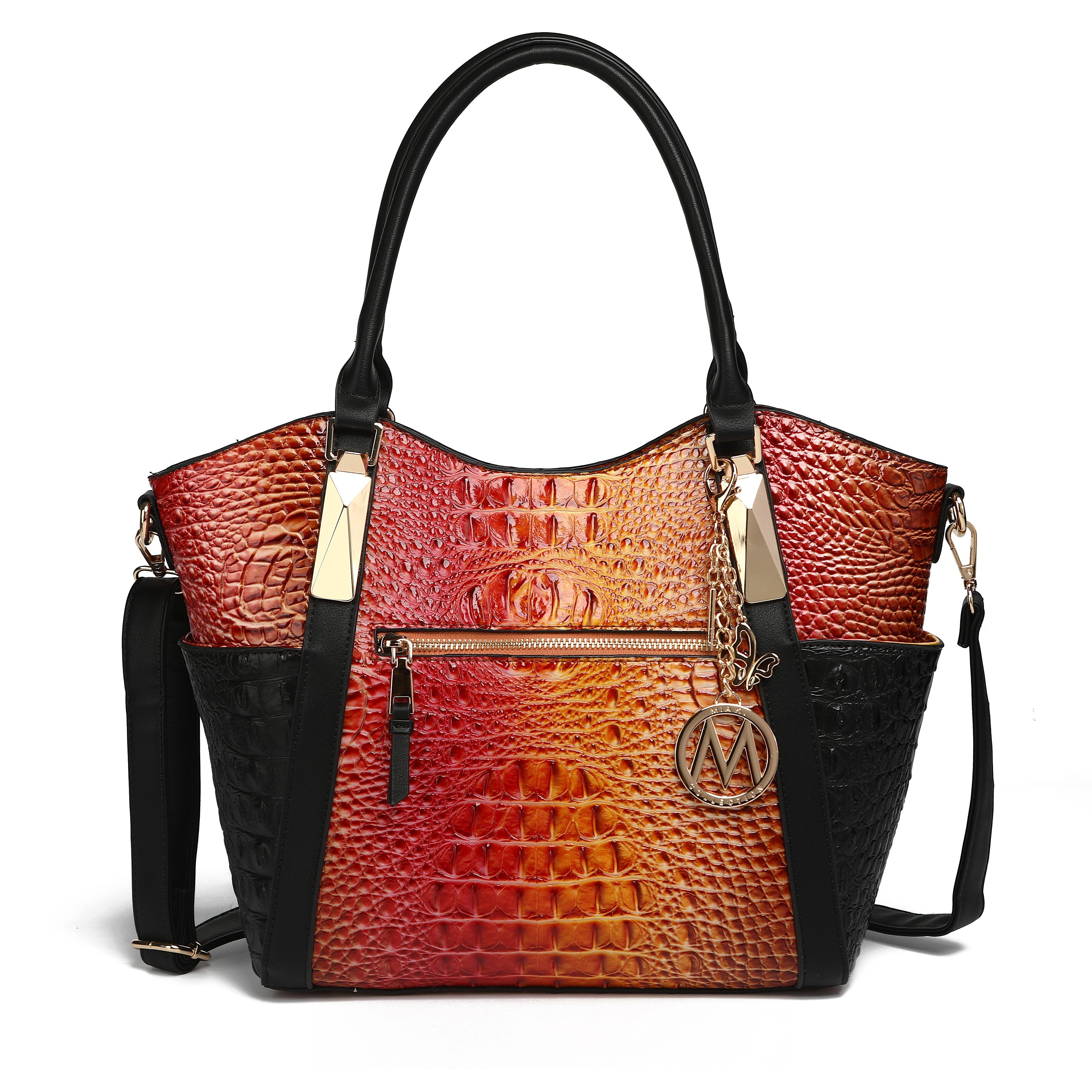 Janise Gradient Croc Tote handbag by MKF Collection by Mia K.