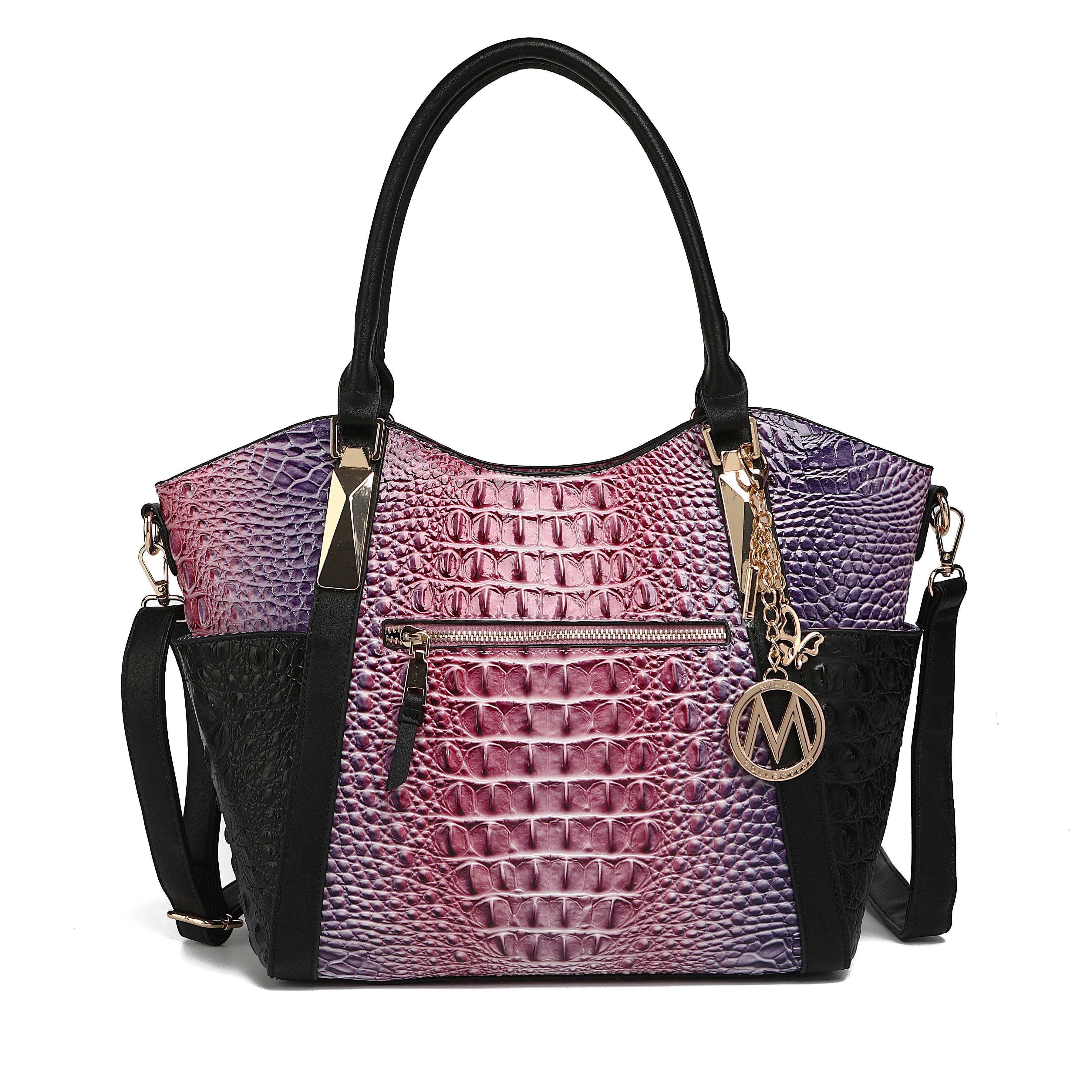 Janise Gradient Croc Tote handbag by MKF Collection by Mia K.