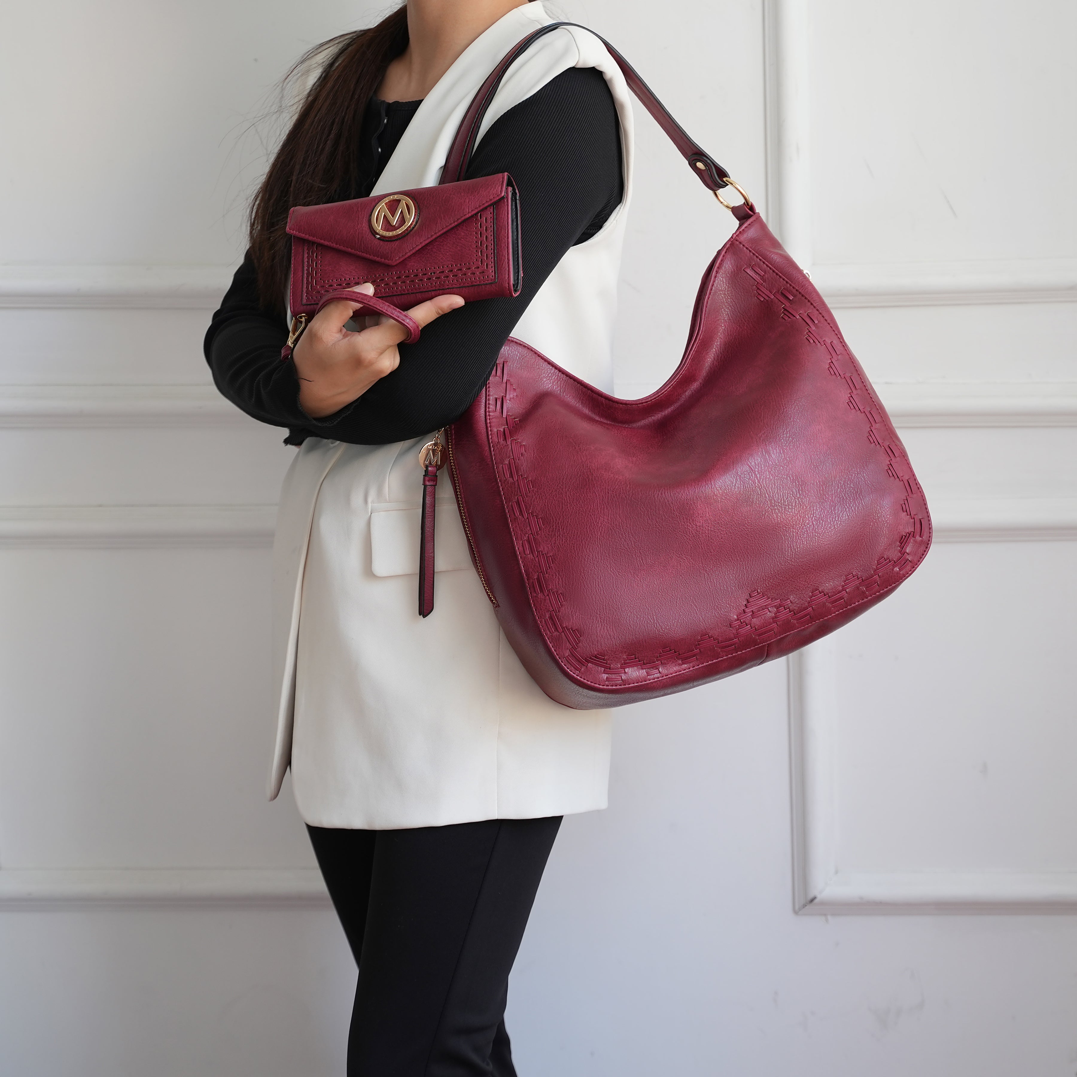 Lucille 2PCS Shoulder and Wallet by MKF Collection by Mia K.