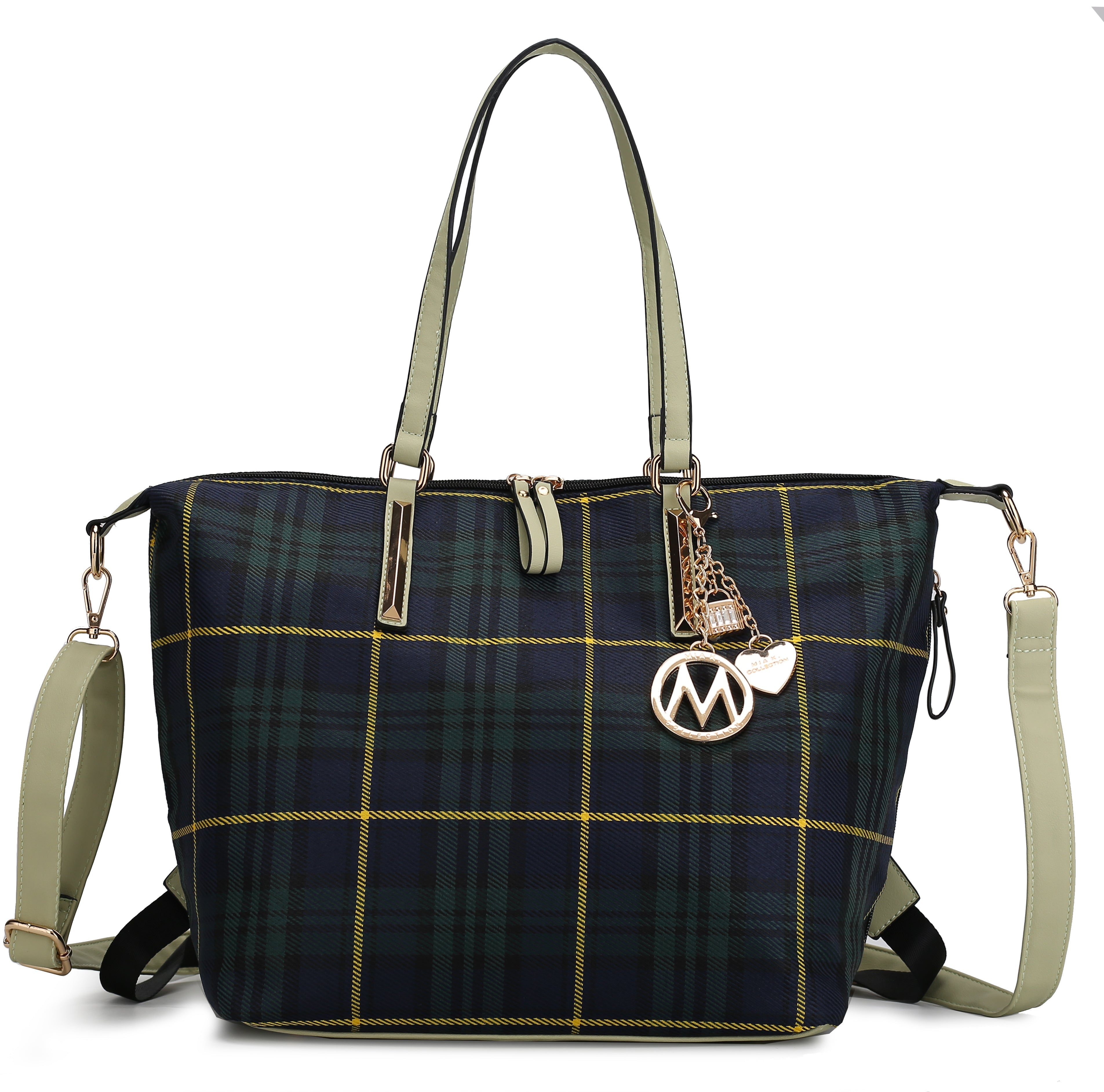 MKF Collection by Mia K. Women's Layla Convertible Weekender Nylon Shoulder Bag, Travel Bag by MKF Collection by Mia K.