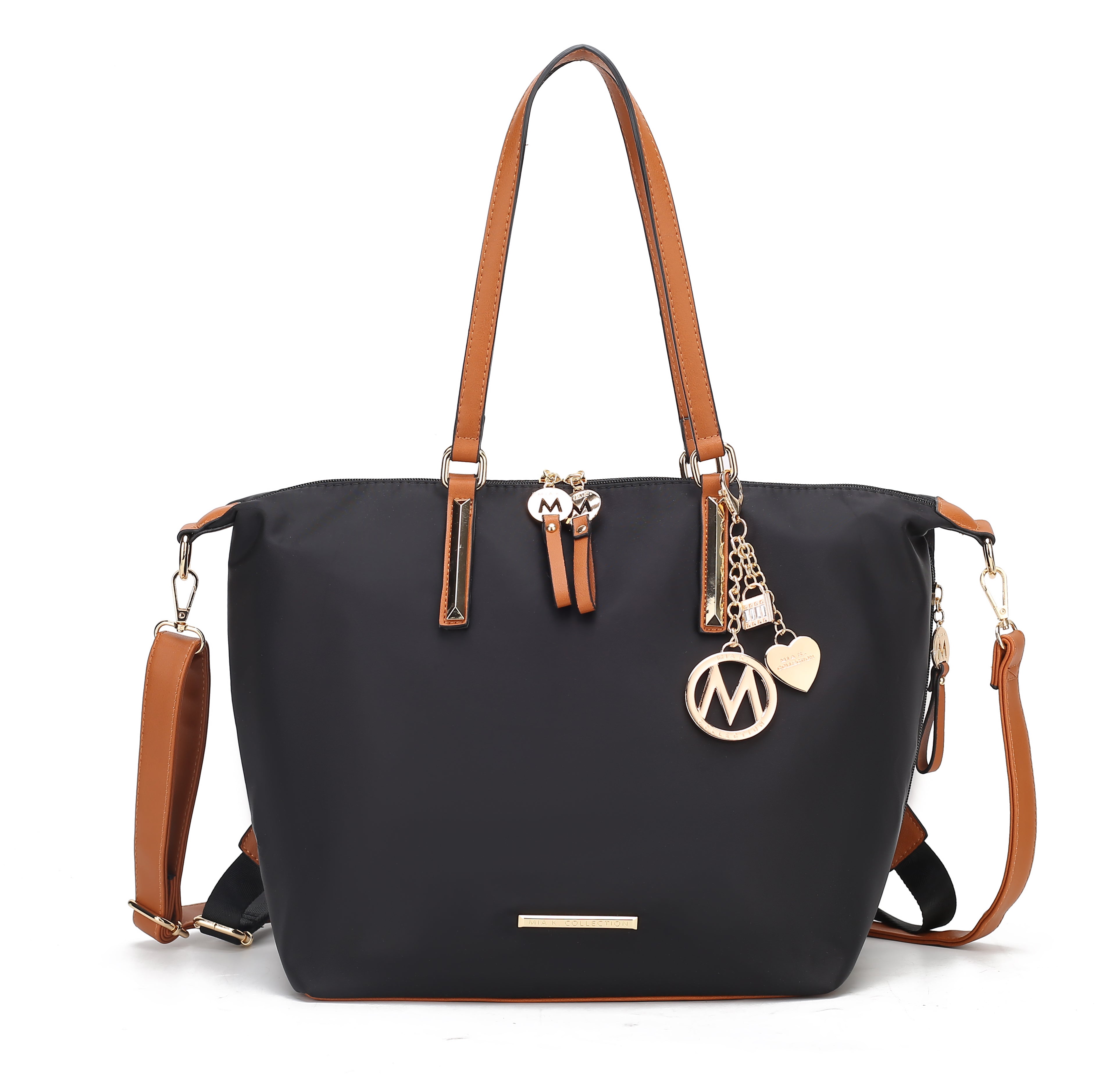 MKF Collection by Mia K. Women's Layla Convertible Weekender Nylon Shoulder Bag, Travel Bag by MKF Collection by Mia K.