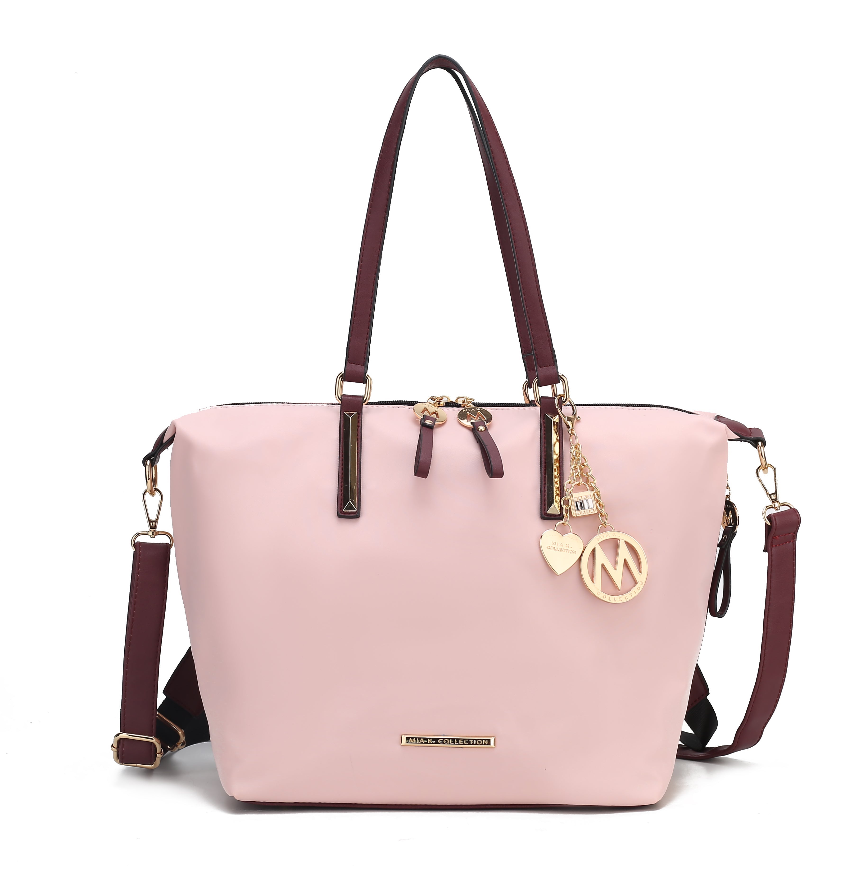 MKF Collection by Mia K. Women's Layla Convertible Weekender Nylon Shoulder Bag, Travel Bag by MKF Collection by Mia K.