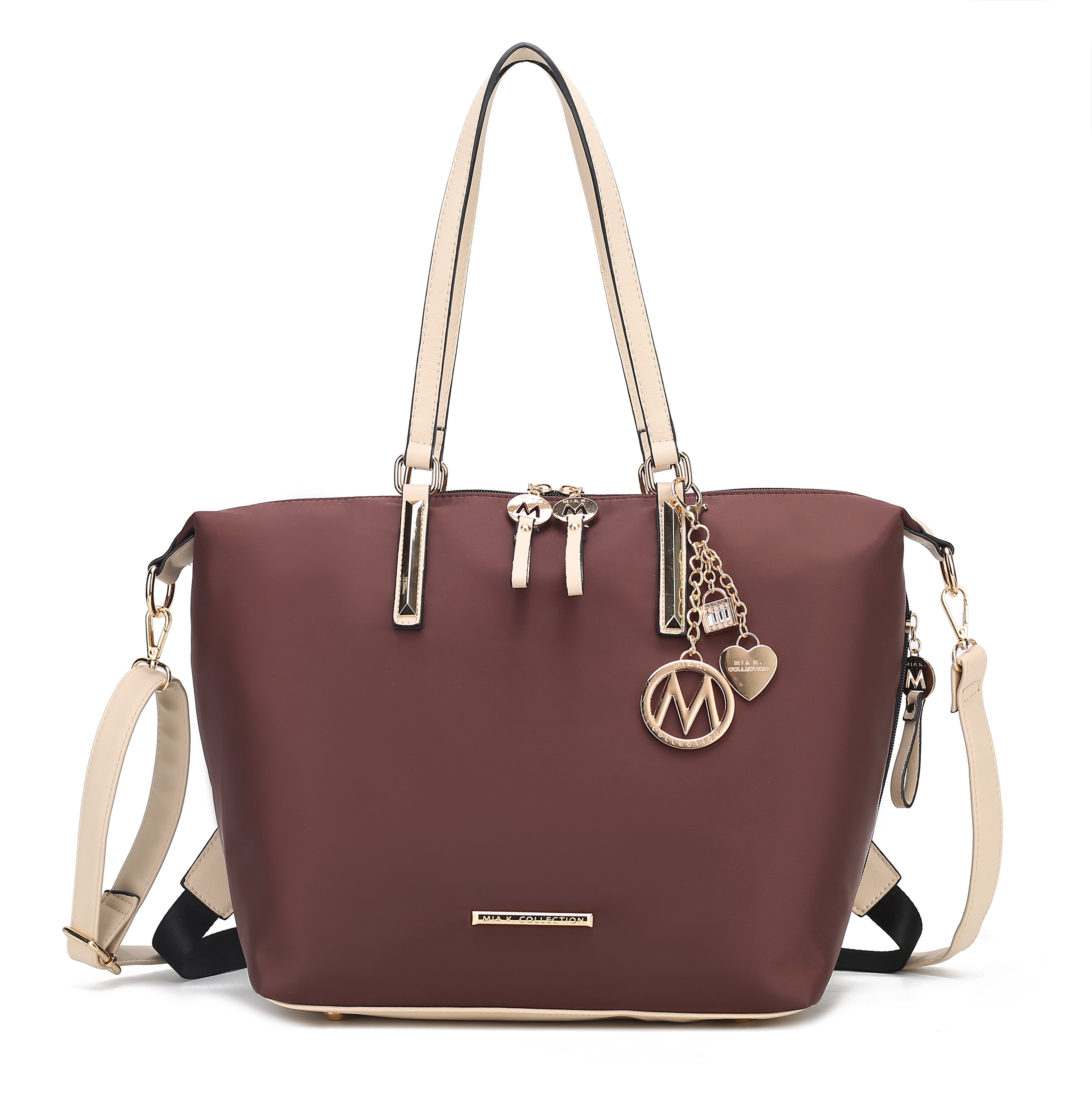 MKF Collection by Mia K. Women's Layla Convertible Weekender Nylon Shoulder Bag, Travel Bag by MKF Collection by Mia K.