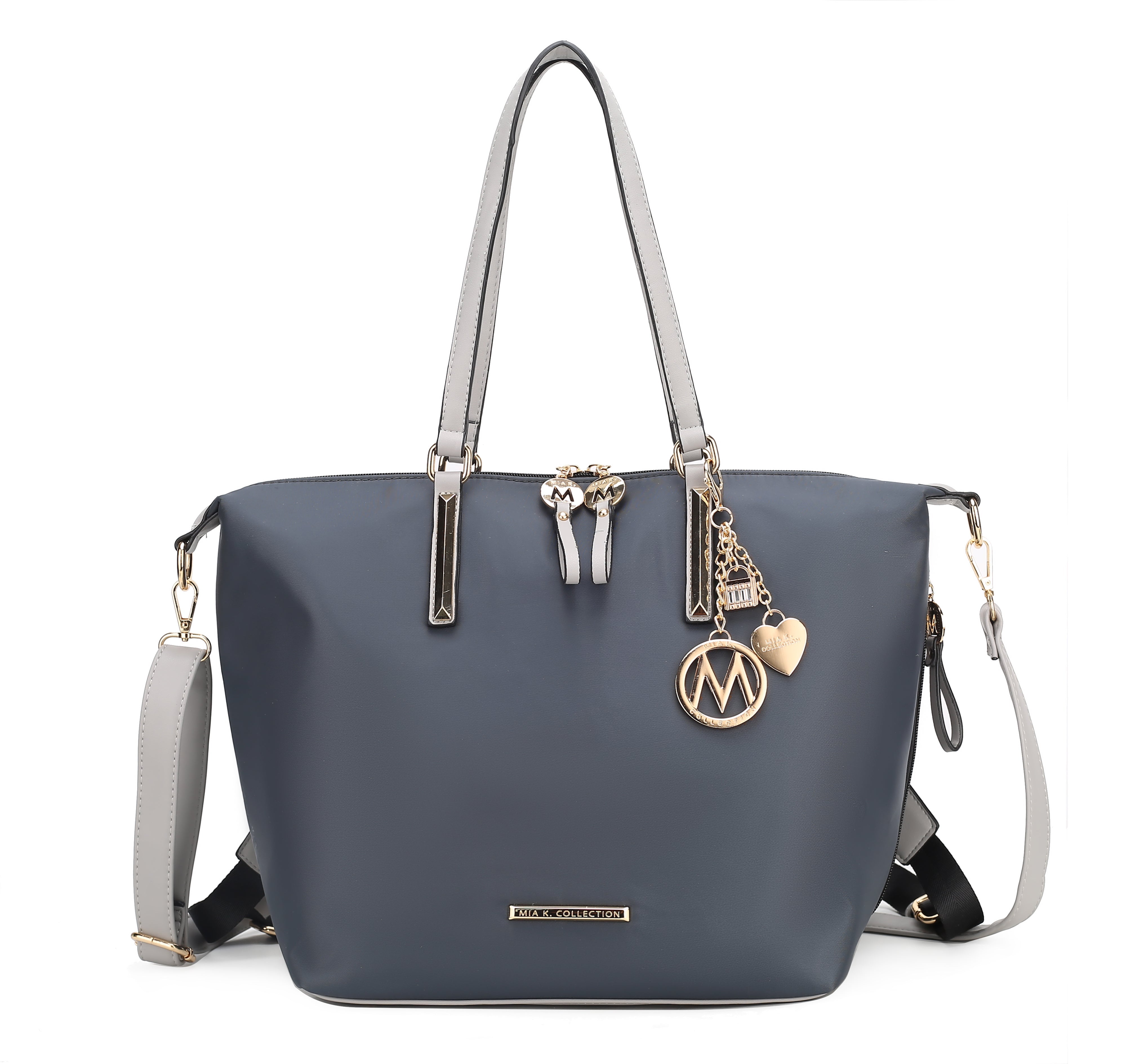 MKF Collection by Mia K. Women's Layla Convertible Weekender Nylon Shoulder Bag, Travel Bag by MKF Collection by Mia K.