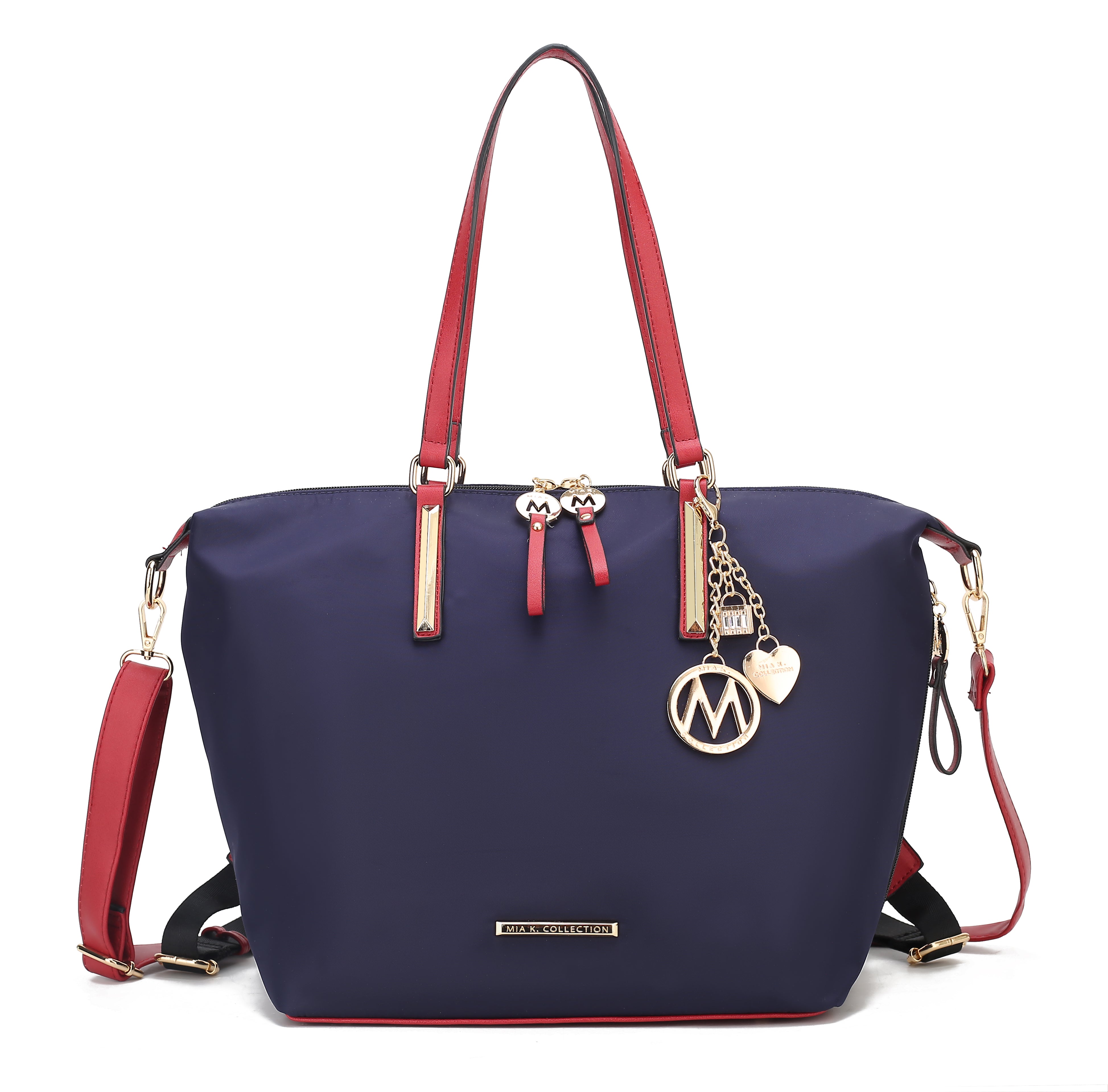 MKF Collection by Mia K. Women's Layla Convertible Weekender Nylon Shoulder Bag, Travel Bag by MKF Collection by Mia K.