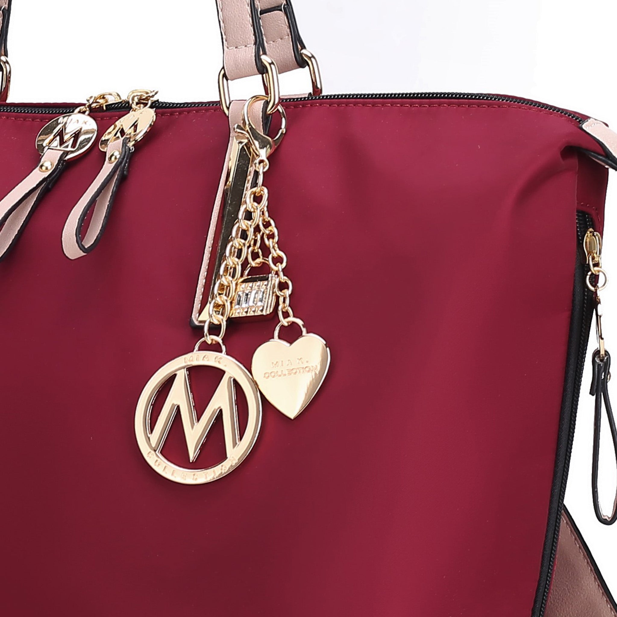 MKF Collection by Mia K. Women's Layla Convertible Weekender Nylon Shoulder Bag, Travel Bag by MKF Collection by Mia K.