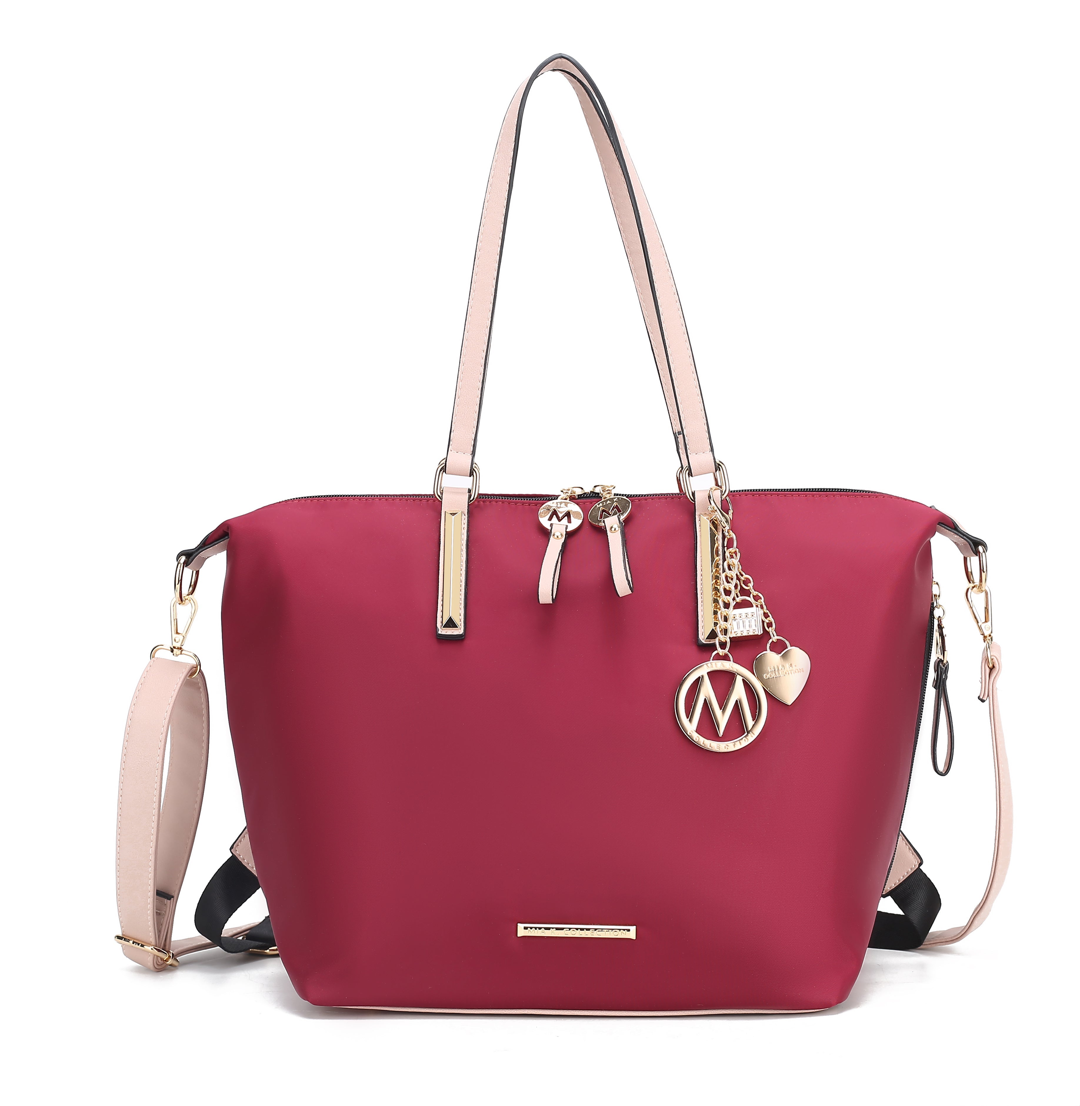 MKF Collection by Mia K. Women's Layla Convertible Weekender Nylon Shoulder Bag, Travel Bag by MKF Collection by Mia K.