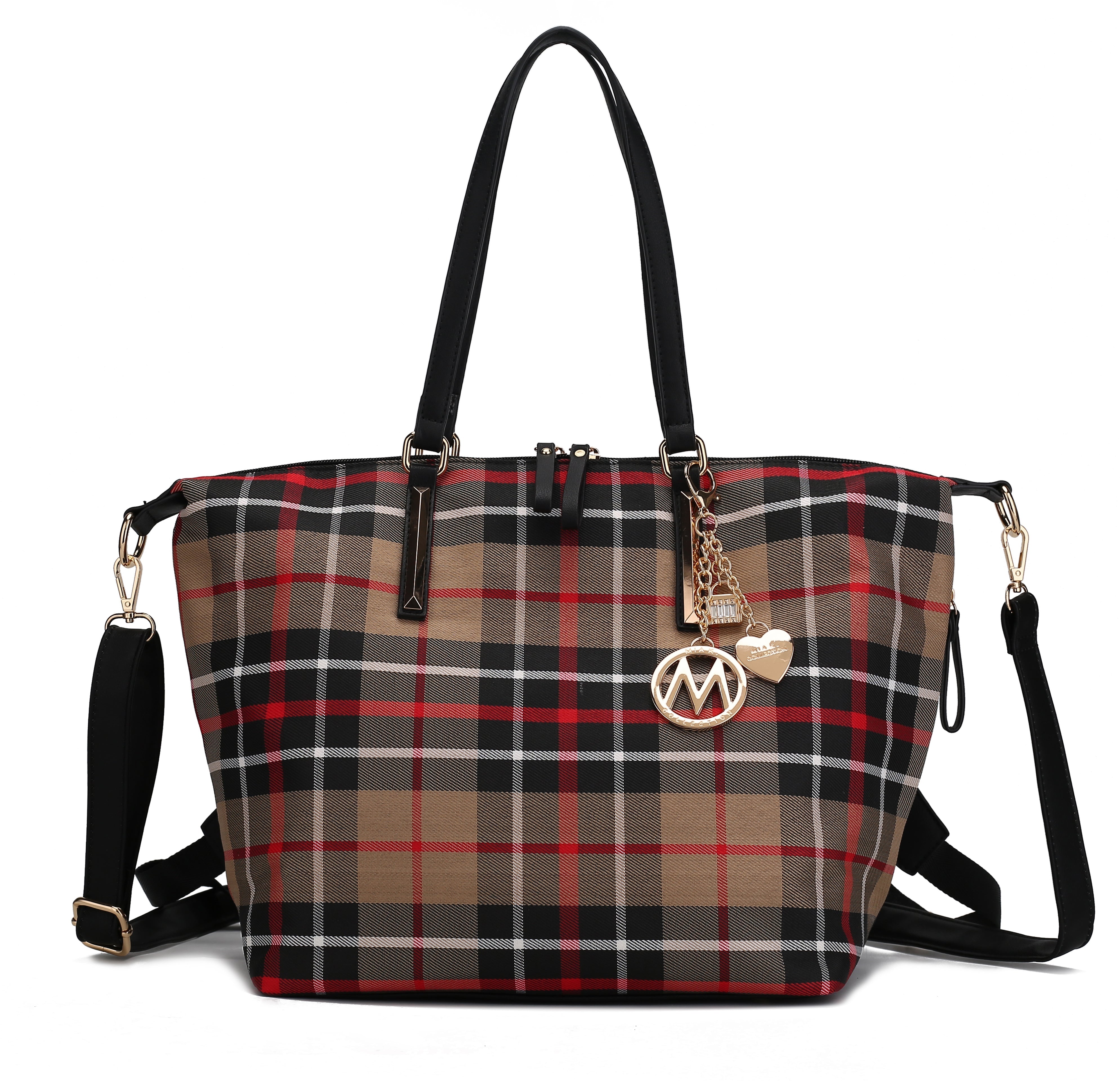 MKF Collection by Mia K. Women's Layla Convertible Weekender Nylon Shoulder Bag, Travel Bag by MKF Collection by Mia K.