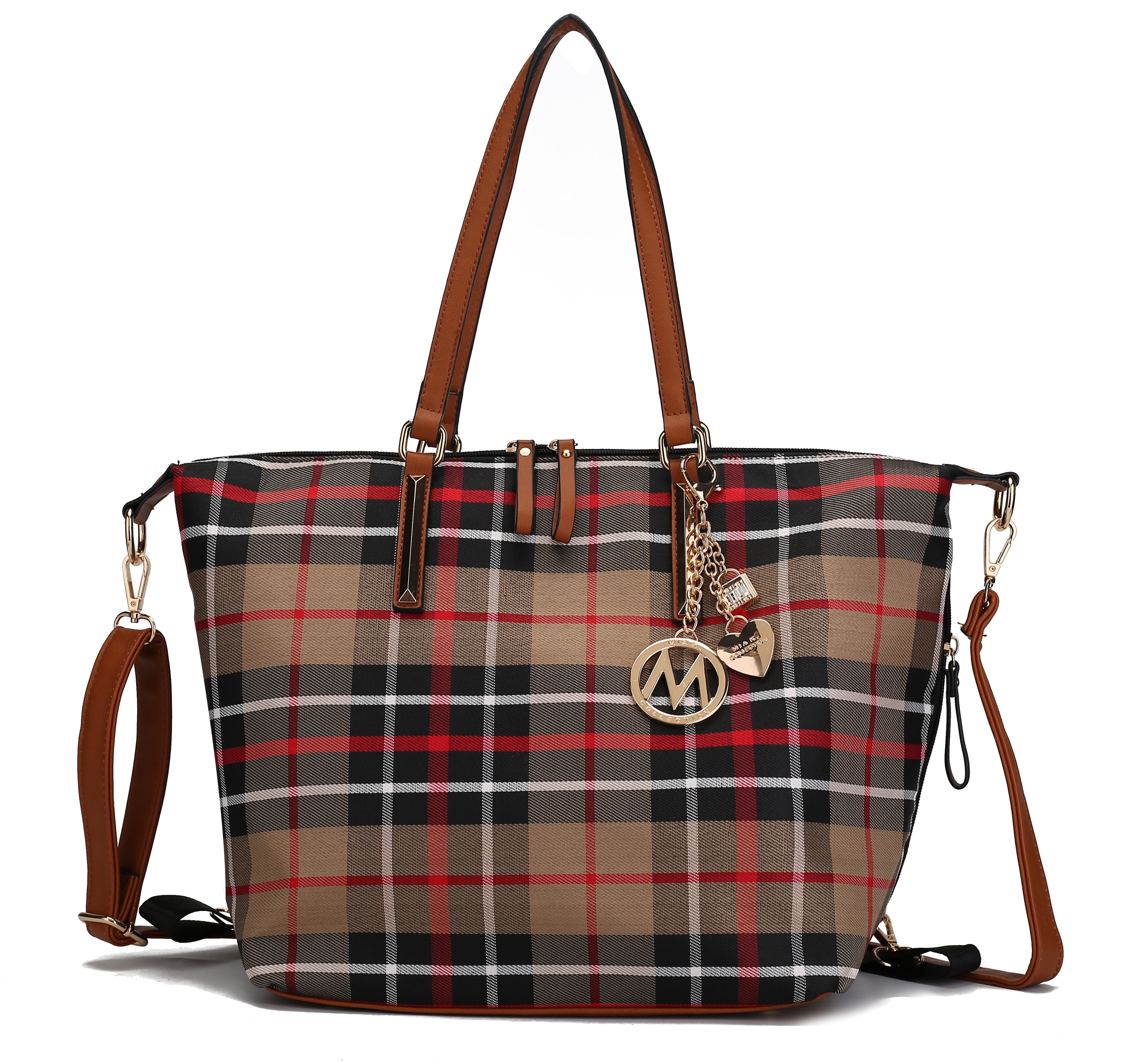 MKF Collection by Mia K. Women's Layla Convertible Weekender Nylon Shoulder Bag, Travel Bag by MKF Collection by Mia K.