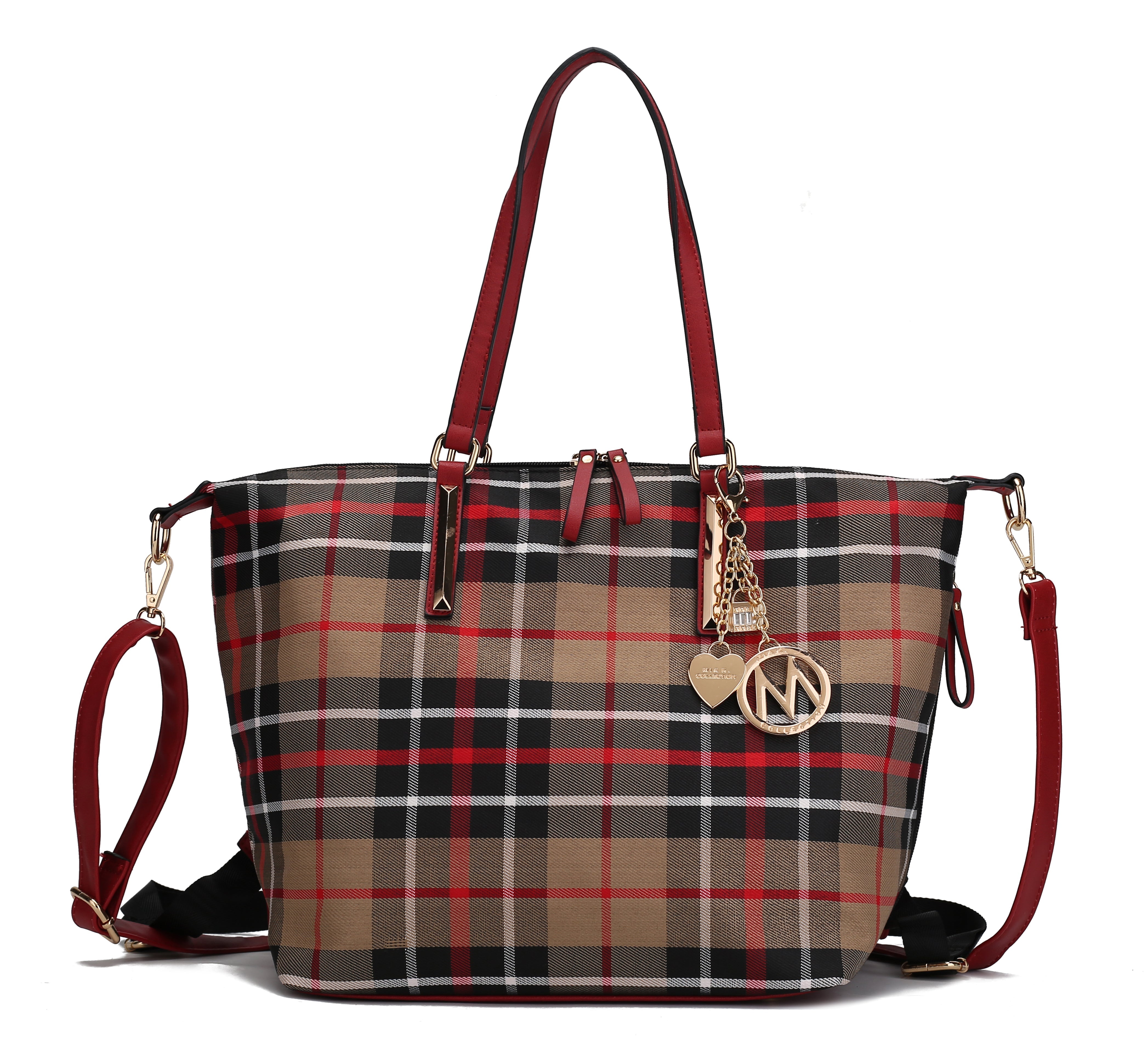 MKF Collection by Mia K. Women's Layla Convertible Weekender Nylon Shoulder Bag, Travel Bag by MKF Collection by Mia K.
