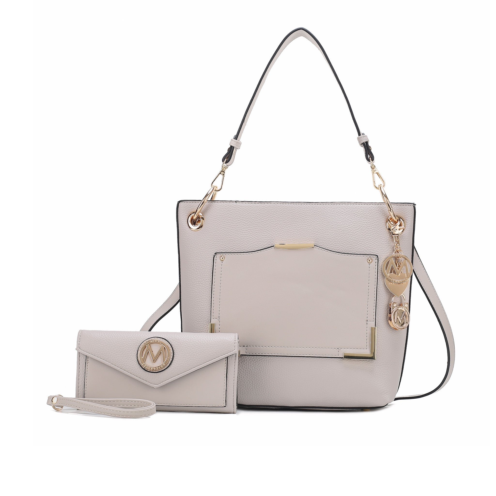 MKF Collection by Mia K. Grace Women's Shoulder Bag & Wristlet Wallet Purse Set by MKF Collection by Mia K.