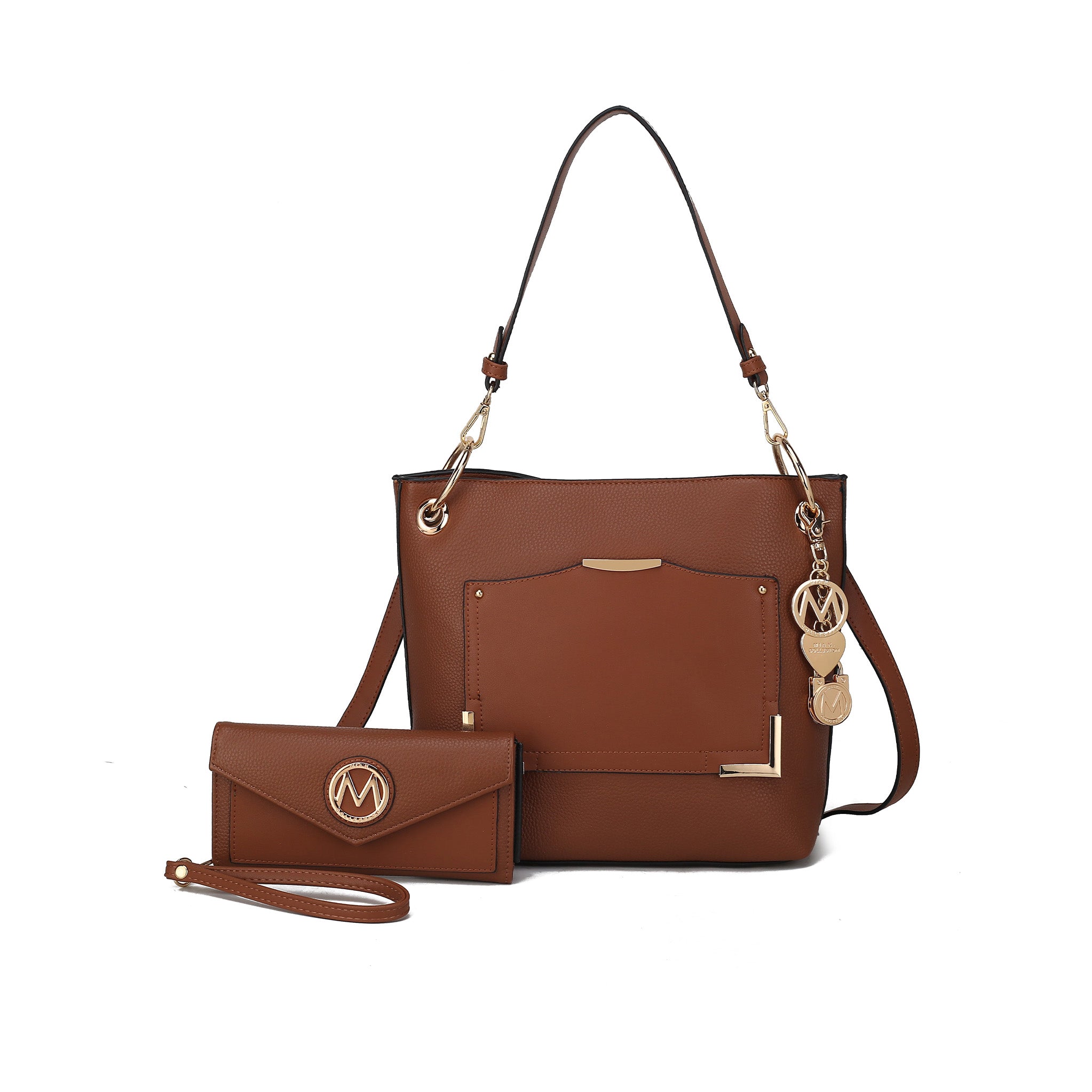 MKF Collection by Mia K. Grace Women's Shoulder Bag & Wristlet Wallet Purse Set by MKF Collection by Mia K.